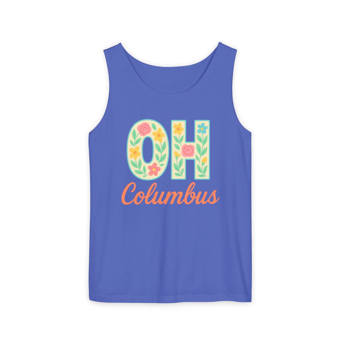 Ohio Spirit Unisex Garment-Dyed Tank Top, College Sports, Casual Wear, Gift for Graduates, Team Pride, Comfort Colors, Graduation Gift, Go Bucks