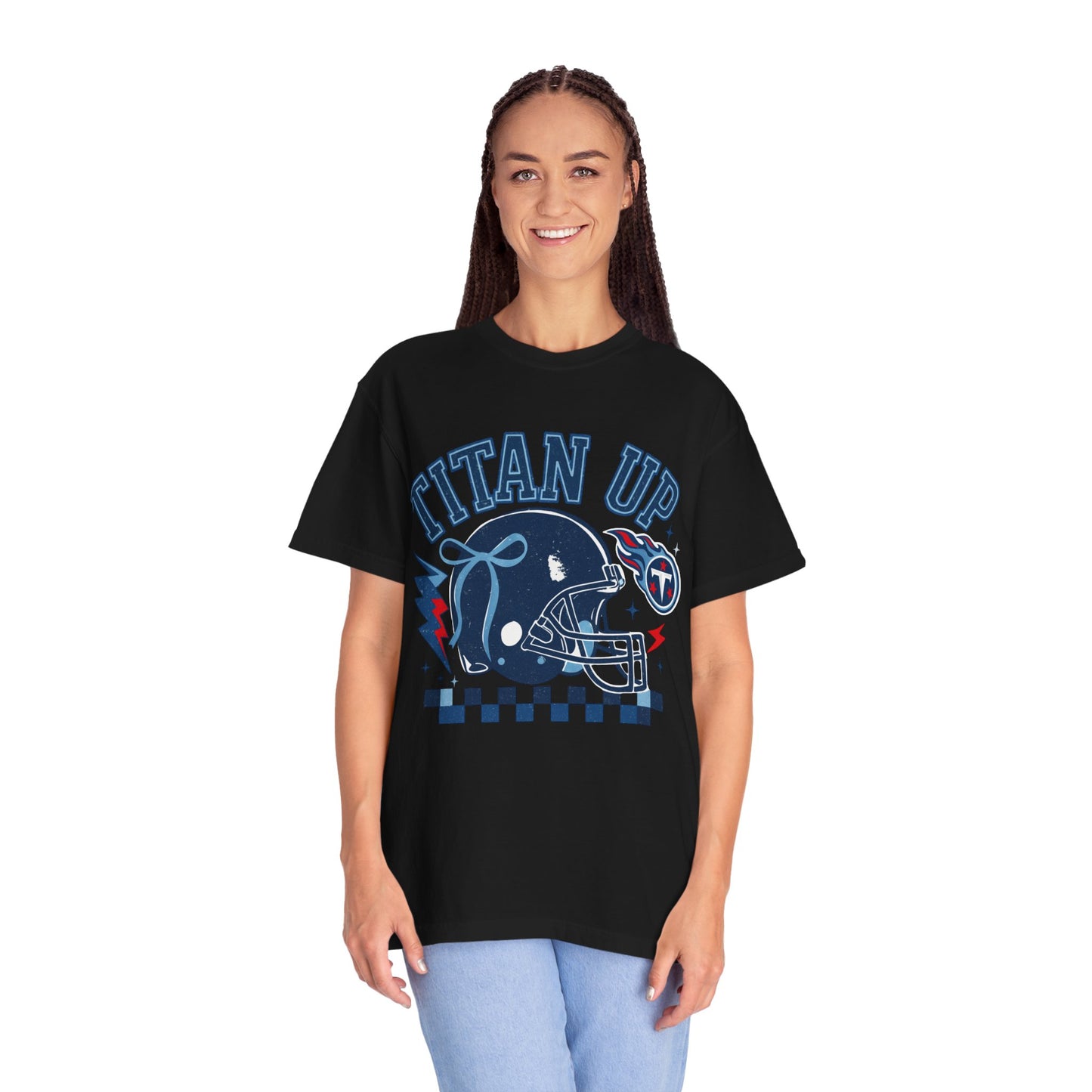 titan up tennessee Unisex Football Tee, Titan Up Shirt for Game Day, Casual Sportswear, Tailgating Apparel, Gift for Fans, Team Spirit Top