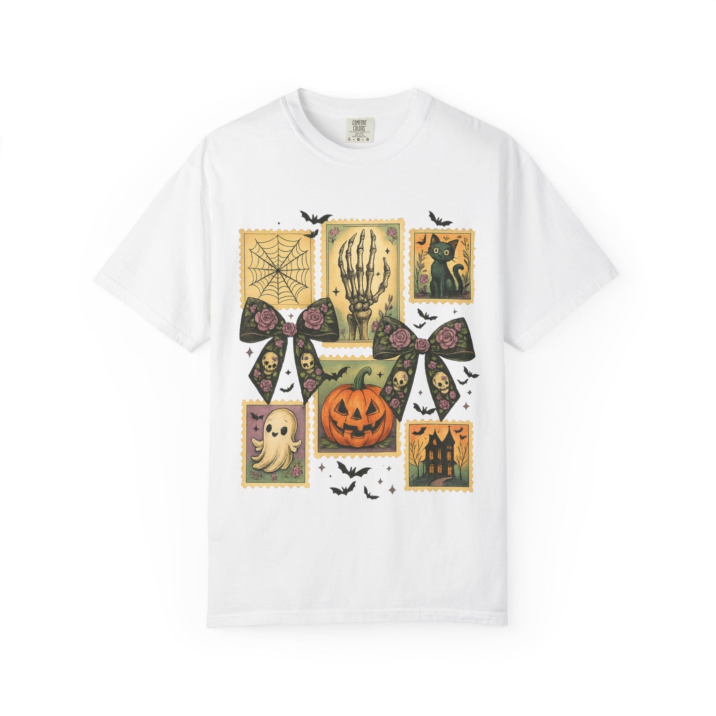 Halloween-Themed Unisex T-Shirt - Spooky Vibes for Fall Celebrations, Ghost Lovers Gift, Costume Party Essential, Cozy Autumn Tee
