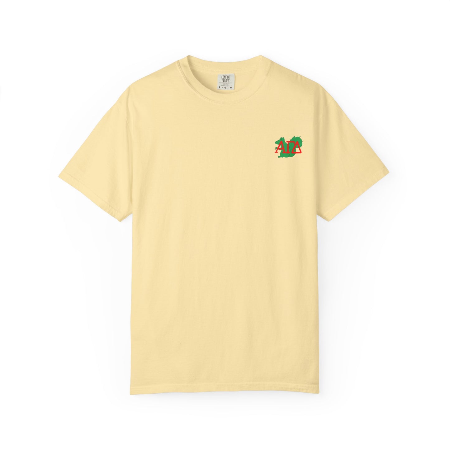 AGD Charming Sorority T-Shirt, Squirrel Design, Unisex Apparel, Perfect Gift, Casual Wear, College Life, Greek Life, Fraternity Events