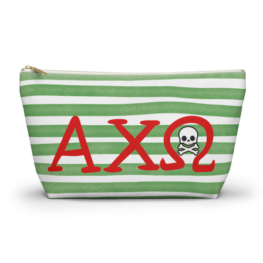 Alpha Chi Omega Stylish Accessory Pouch, Perfect for School, Travel, Organization, Gift for Friends, Makeup Bag, Pencil Case