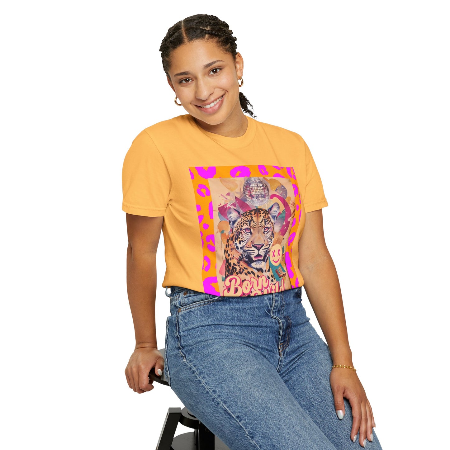 Bold Graphic T-Shirt: Born to Be Wild, Unisex Cotton Tee, Animal Lover Gift, Wild Spirit Apparel, Trendy Casual Wear, Unique Artist Design