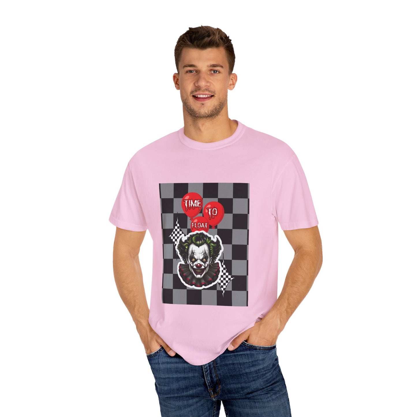 Creepy Clown Graphic T-Shirt, Halloween Costume Tee, Unisex Horror Shirt, Fun Gift for Fans, Graphic Novelty Wear, Casual Outfit