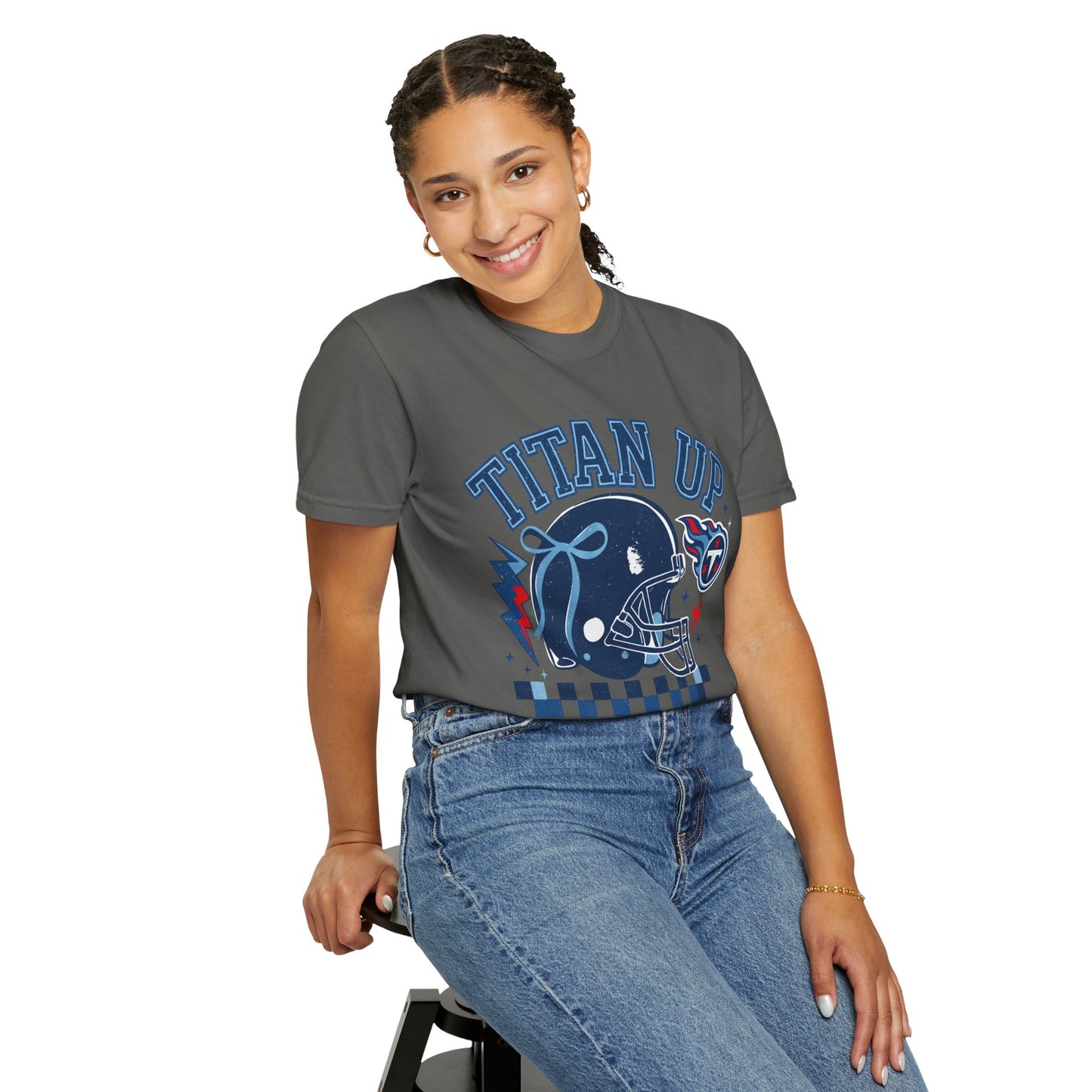titan up tennessee Unisex Football Tee, Titan Up Shirt for Game Day, Casual Sportswear, Tailgating Apparel, Gift for Fans, Team Spirit Top