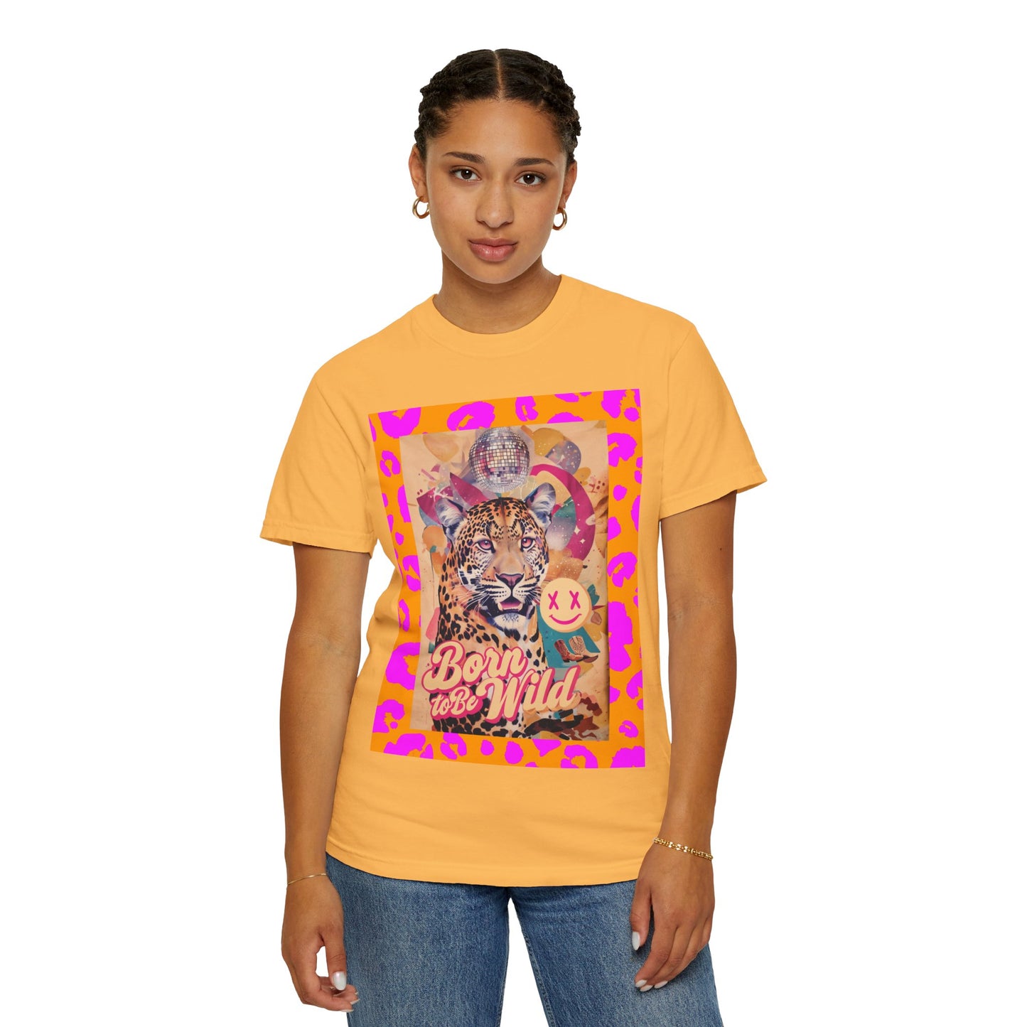 Bold Graphic T-Shirt: Born to Be Wild, Unisex Cotton Tee, Animal Lover Gift, Wild Spirit Apparel, Trendy Casual Wear, Unique Artist Design