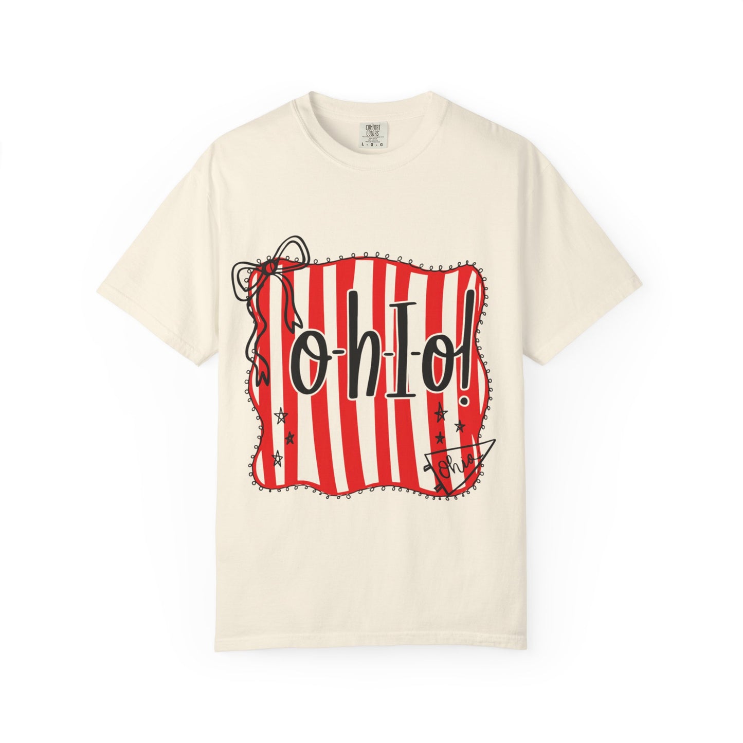 Ohio Stripe T-Shirt - Fun Casual Wear for Columbus Fans