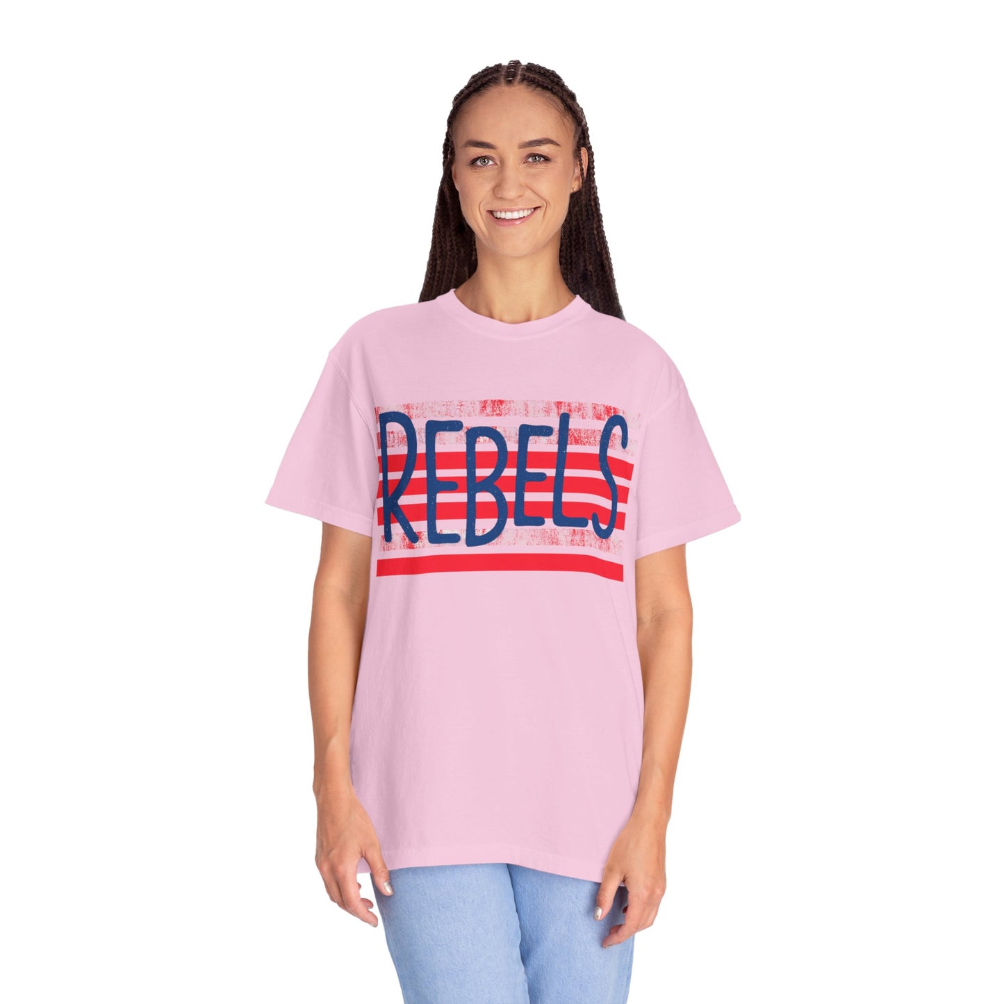 Rebels T-Shirt, Vintage Style Tee, Unisex Graphic Shirt, Summer Fashion, Independence Day Apparel, Football Game Day, Hotty Toddy