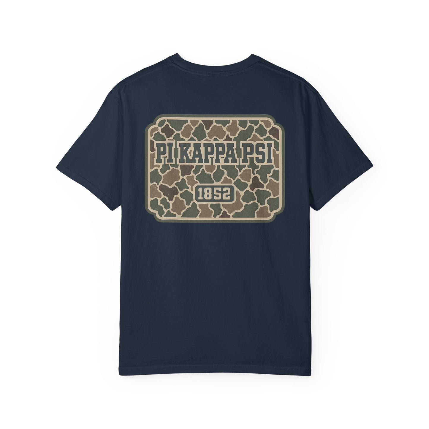 Unisex Garment-Dyed T-shirt with PiKappaPsi Design, Casual Tee, College Apparel, Greek Life Shirt, Unique Gift, Brotherhood T-shirt
