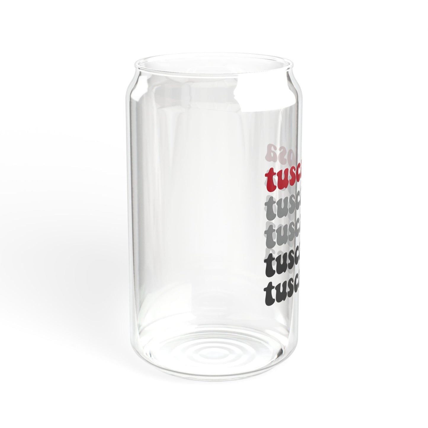 Stylish Tuscaloosa Sipper Glass, Eco-Friendly Drinkware, Glass Straw, College Student Gift, Customizable Cup, Home Bar Decor, Party Glass