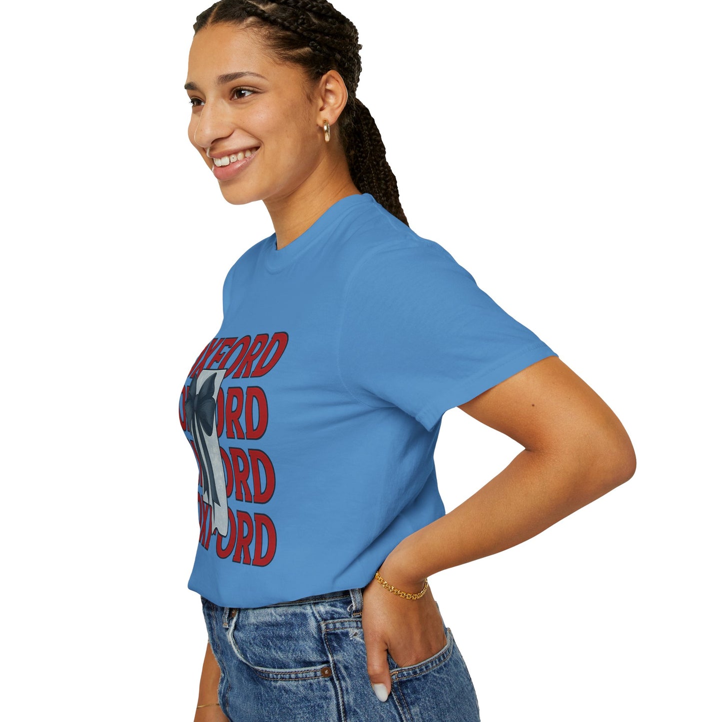 Oxford Bow Graphic Tee, Casual Unisex T-shirt, Gift for Students, College Apparel, Trendy Fashion Top, Birthday Gift