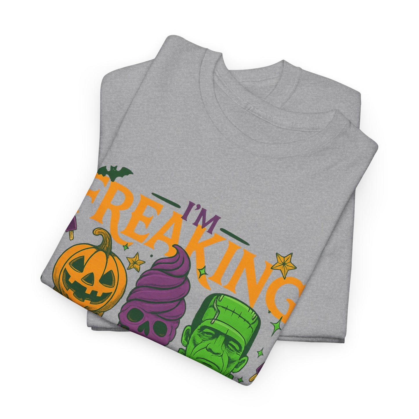 Halloween Unisex Heavy Cotton Tee, Fun Fall Shirt, Halloween Costume Top, Spooky Party Tee, Trick or Treat Apparel