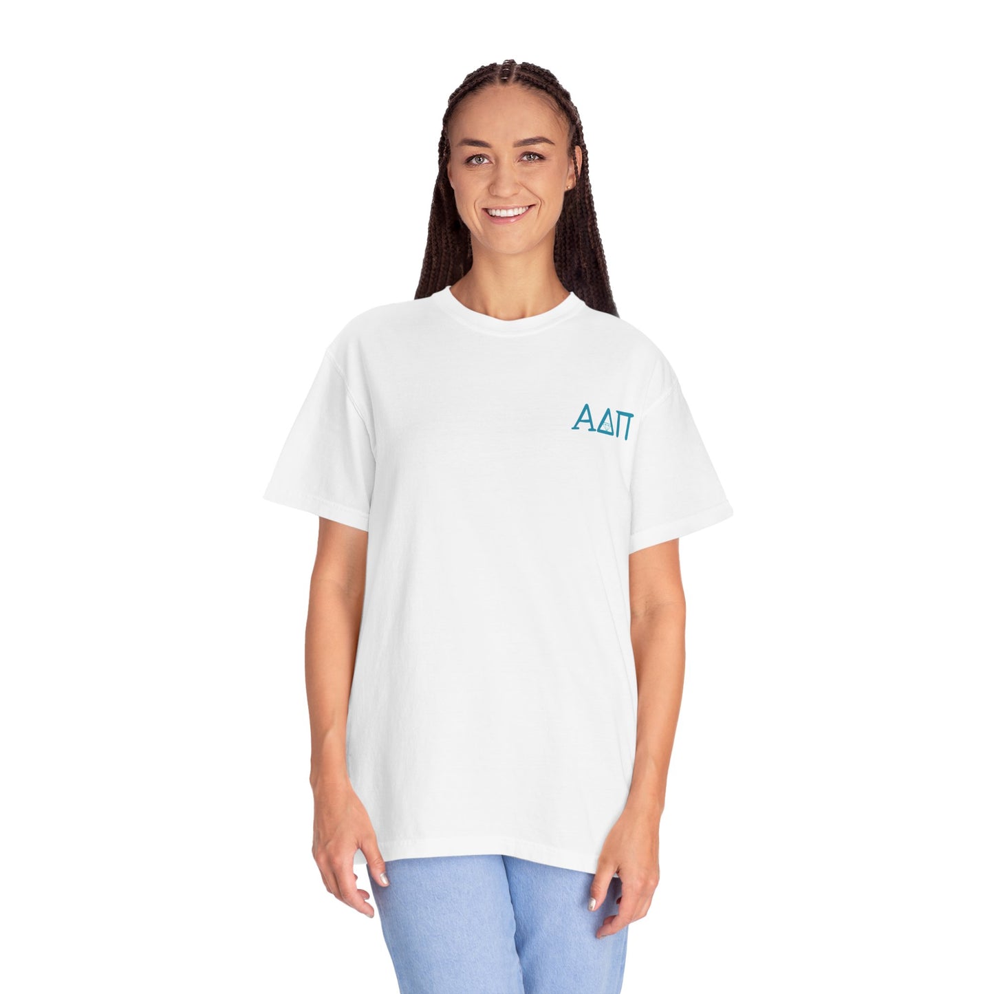 Alpha Delta Pi T-Shirt, Sorority Shirt, College Apparel, Greek Life Gift, Unisex Garment-Dyed Tee
