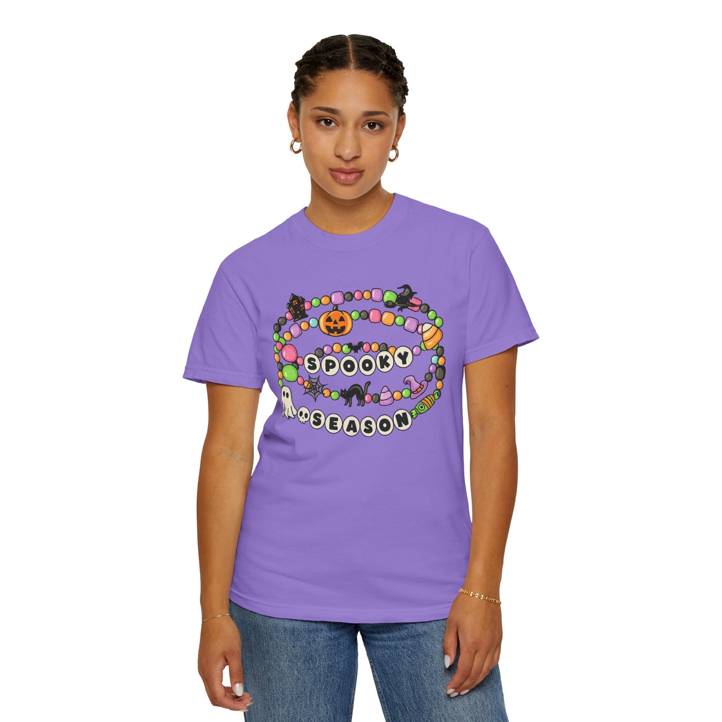 Spooky Season Friendship Bracelet T-shirt | Halloween Fun, Unisex Tee