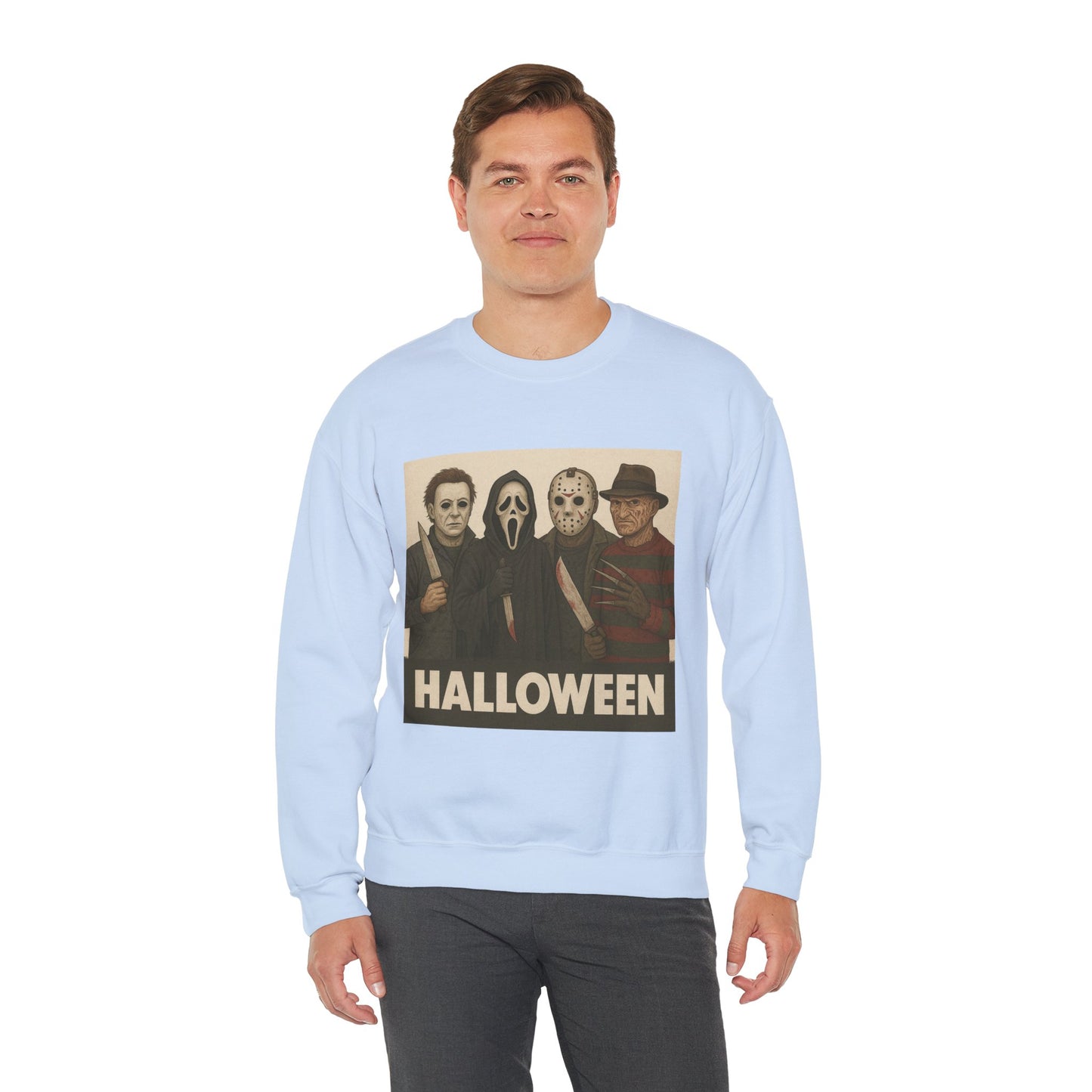 Spooky Movie Crewneck Sweatshirt - Halloween Horror Apparel