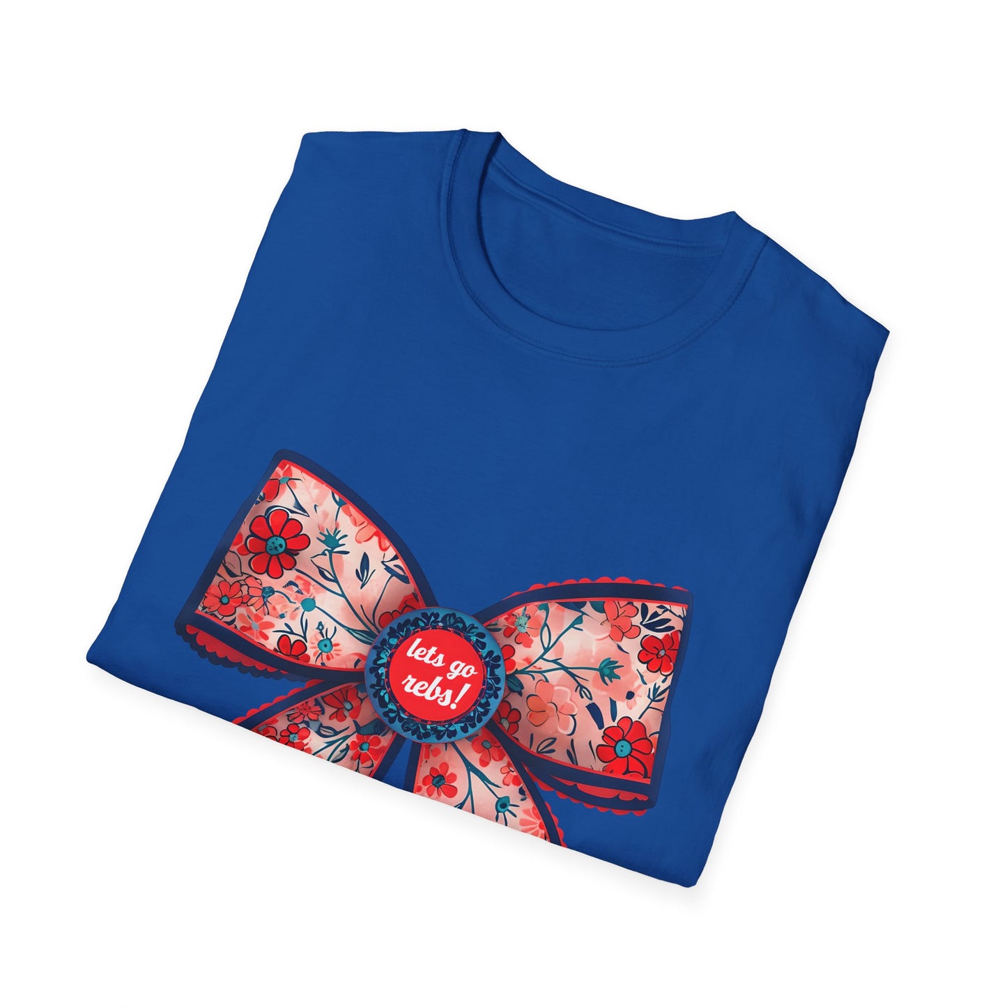 Go rebs coquette bow, Floral Bow T-Shirt | Gift for Her, Casual Wear, Birthday Party, Spring Fashion, Cute Graphic Tee