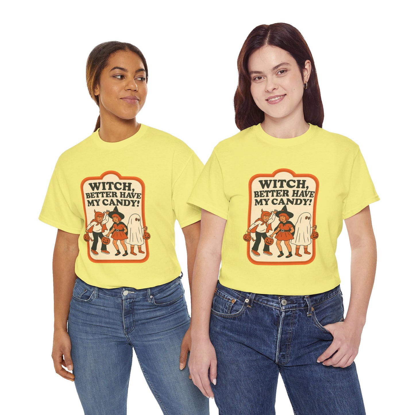 Halloween Witch Candy Tee - Unisex Cotton Shirt
