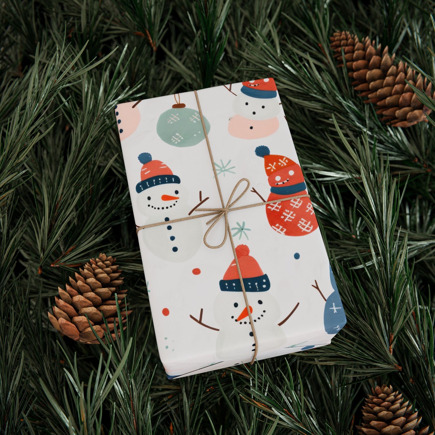 Festive Snowman Wrapping Paper