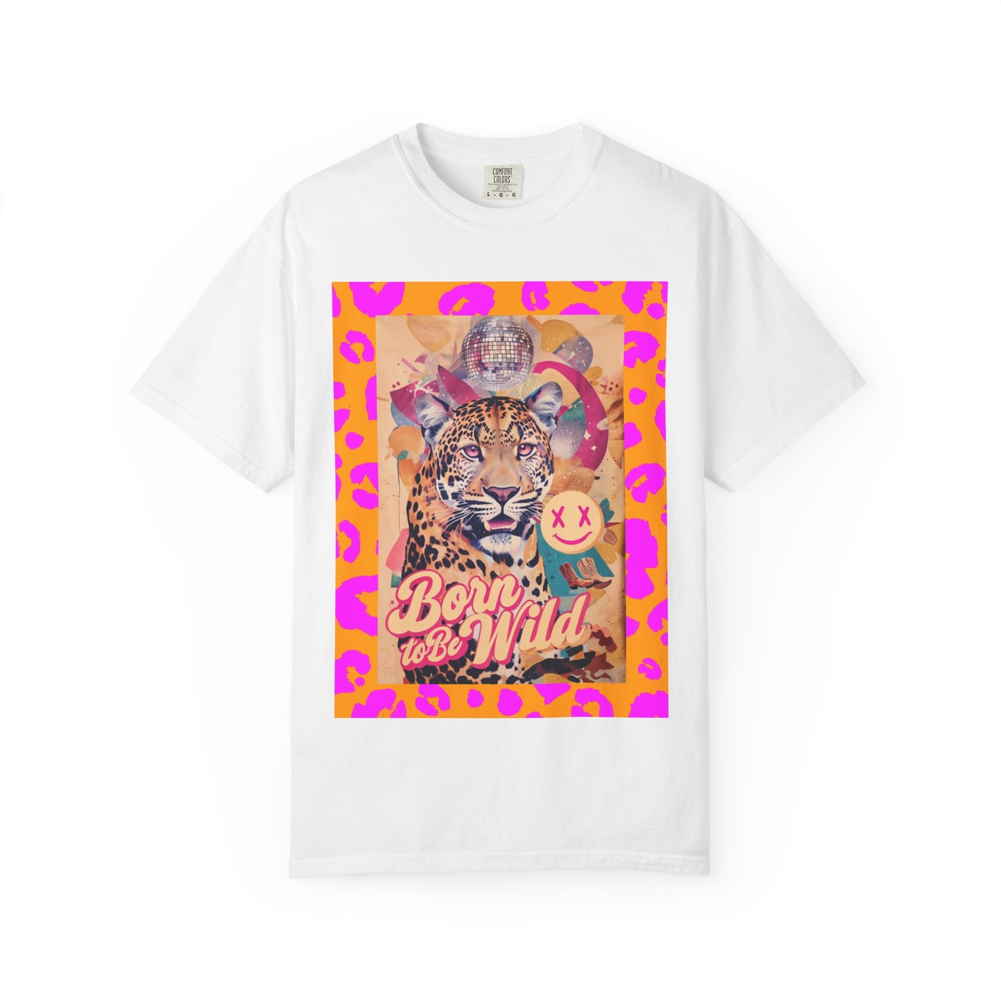 Bold Graphic T-Shirt: Born to Be Wild, Unisex Cotton Tee, Animal Lover Gift, Wild Spirit Apparel, Trendy Casual Wear, Unique Artist Design