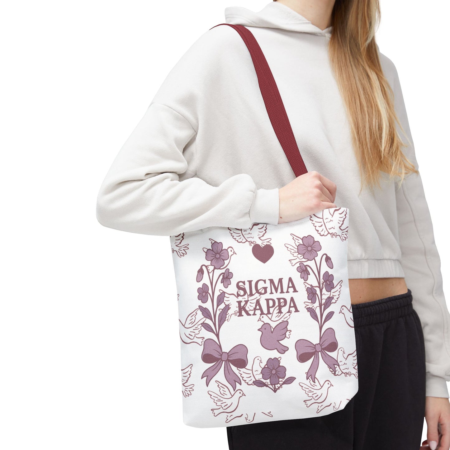 Sigma Kappa Floral Tote Bag | Sorority Gift, Eco-Friendly Carry-All, College Accessory, Stylish Shopping Bag, Chic Beach Tote