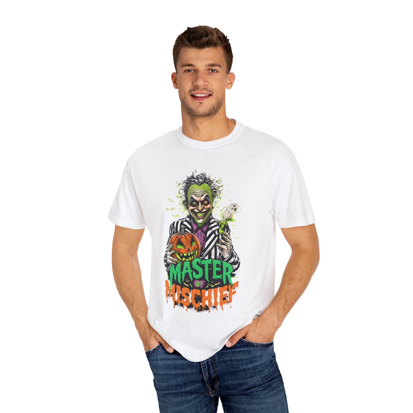Master of Mischief Unisex T-Shirt, Halloween Party Shirt, Costume Tee, Spooky Gift, Fall Apparel, Graphic Tee