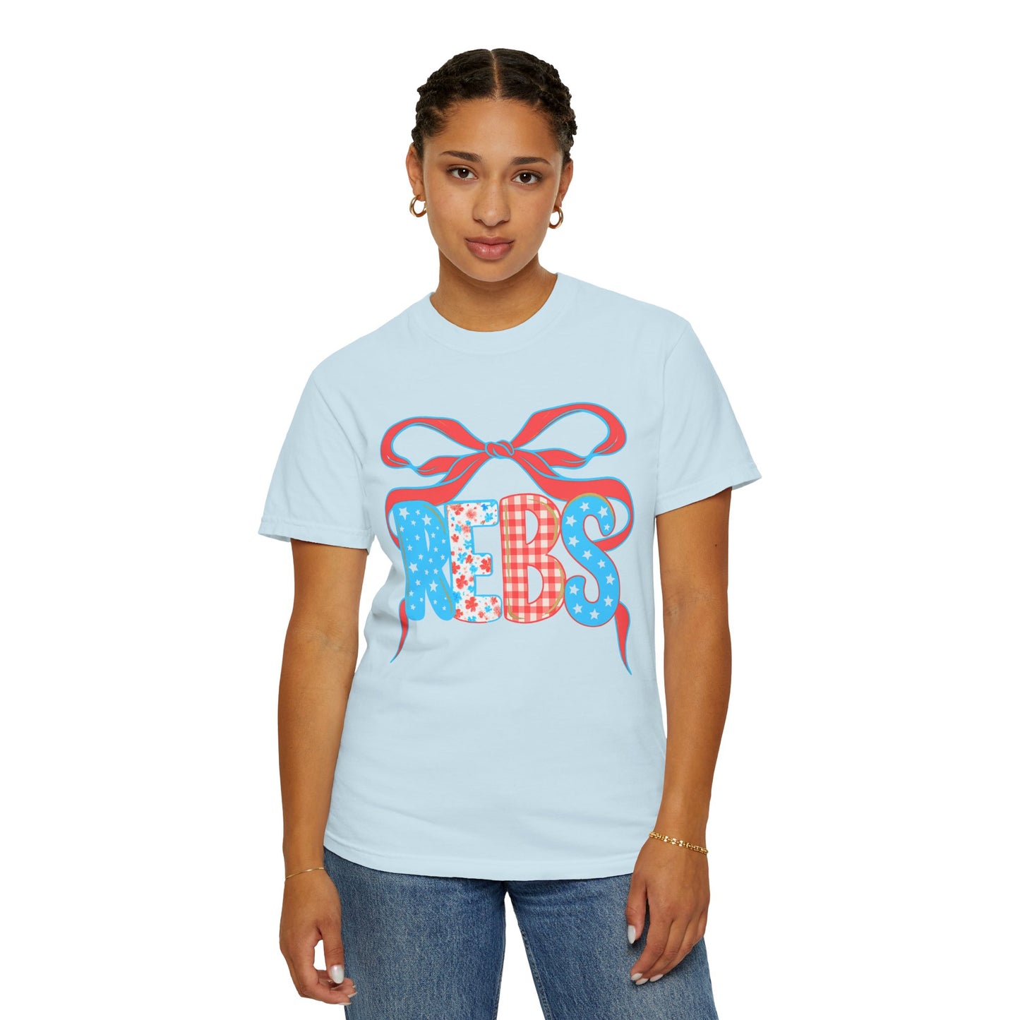 MS Rebs Floral Patriotic T-Shirt