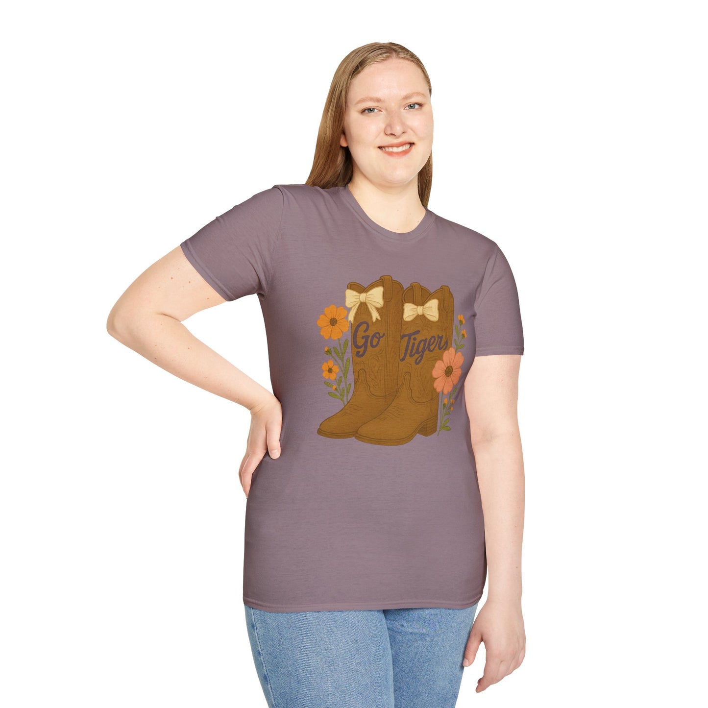 SC Tigers Country Boots Unisex T-Shirt | Cute Southern Style Tee, Go Tiger Shirt, Perfect for Game Day, Clemson Game Day, Graduation Gift, College Student Gift