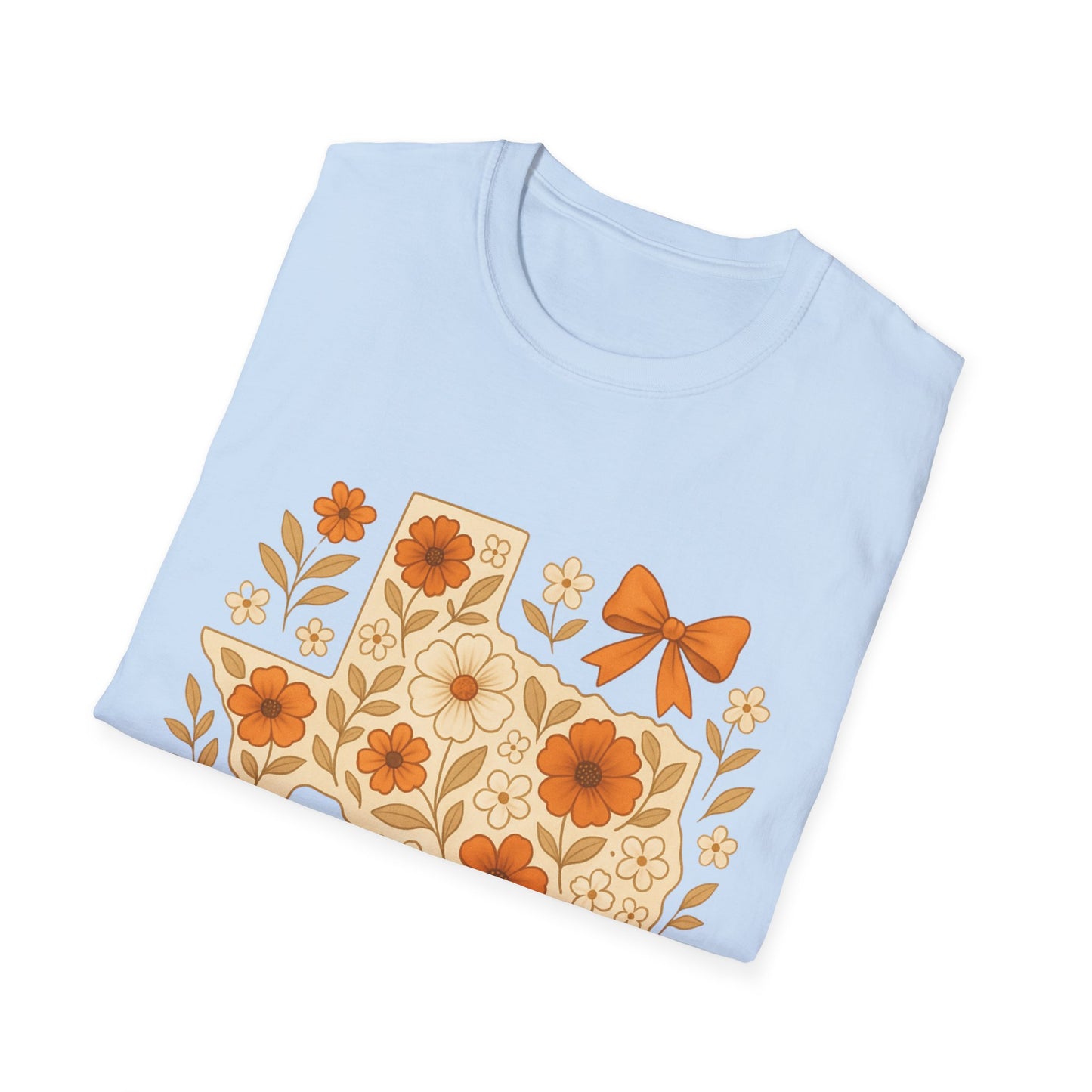 Texas Floral Unisex T-Shirt, Gift for Texans, Spring & Summer Wear, Festival Attire, Southern Charm Shirt