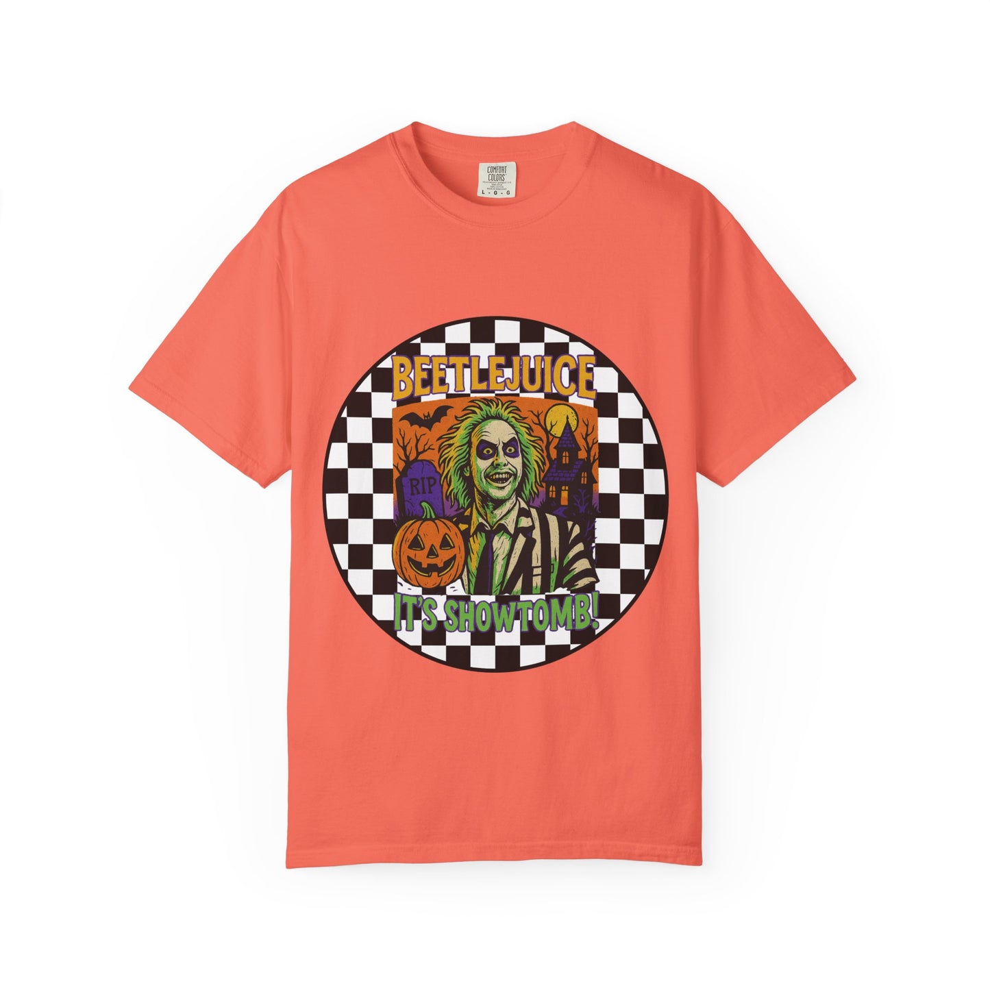 Beetlejuice Unisex T-shirt, Spooky Graphic Tee, Halloween Costume Shirt, Movie Fan Apparel, Eerie Clothing Gift