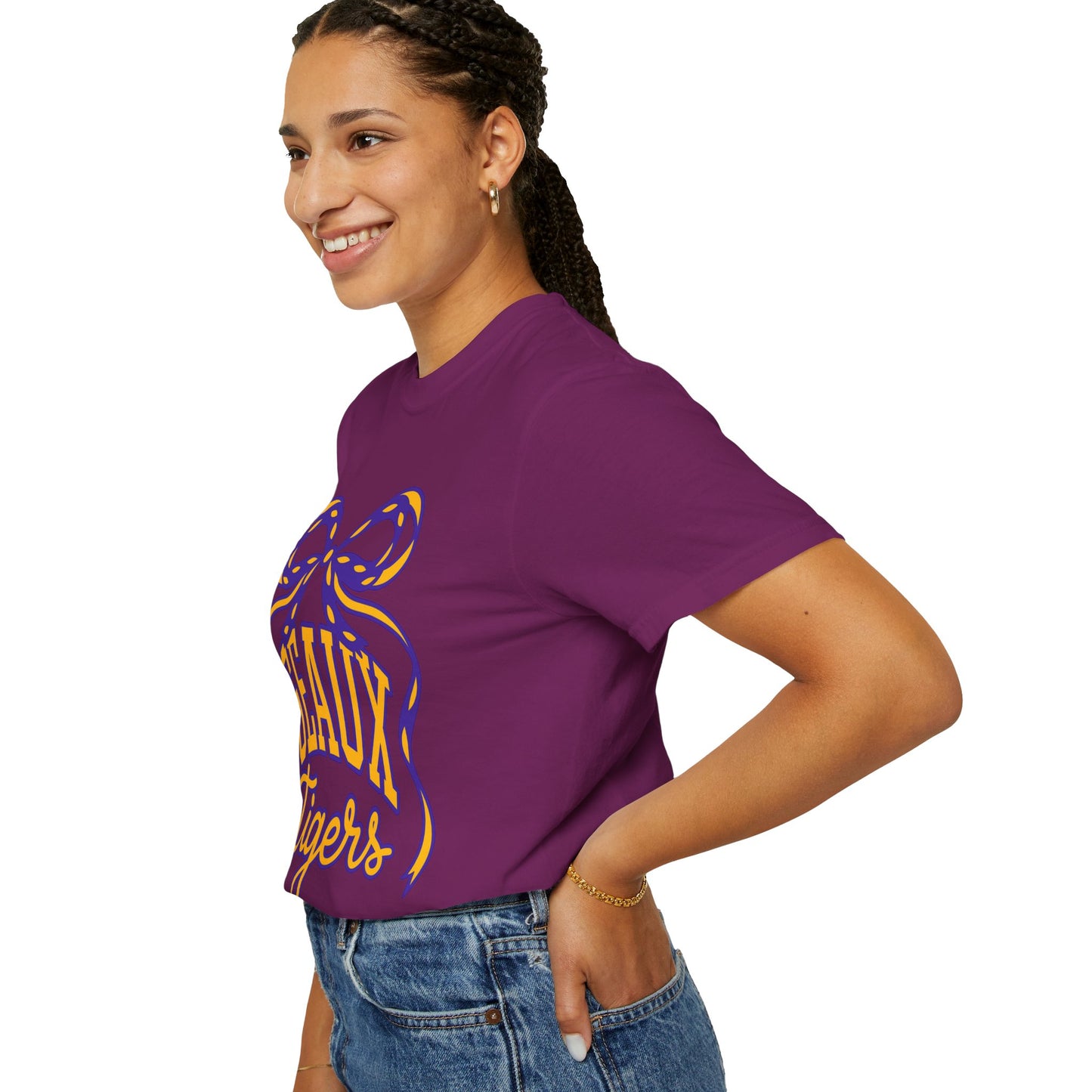 Géaux Tigers Garment-Dyed T-Shirt, Unisex Tee, LSU Spirit Wear, College Apparel, Game Day Outfit, Casual Style