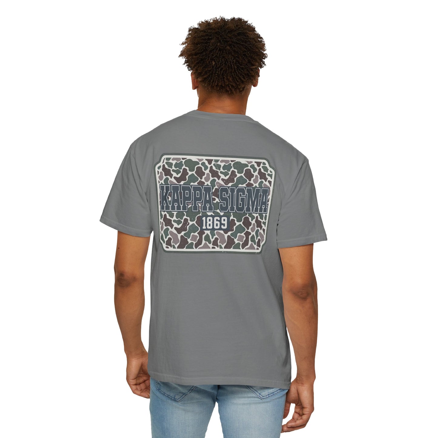 Kappa Sigma Garment-Dyed Unisex T-Shirt, Casual Wear, Greek Life Apparel, College Student Gift, Comfy Streetwear