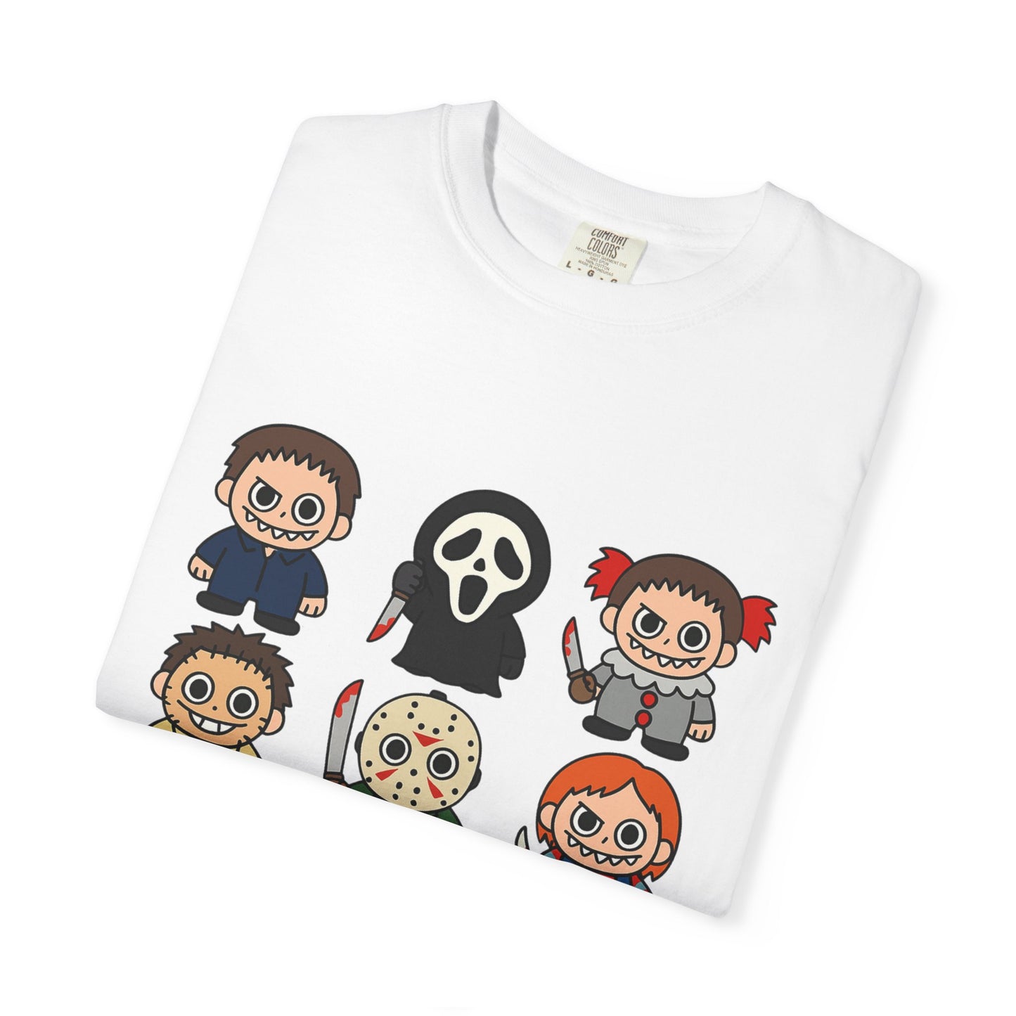Pop Culture Horror Character T-Shirt, Unisex Tee, Halloween Tee, Horror Movie Merch, Funny Graphic Shirt, Gift for Horror Fans