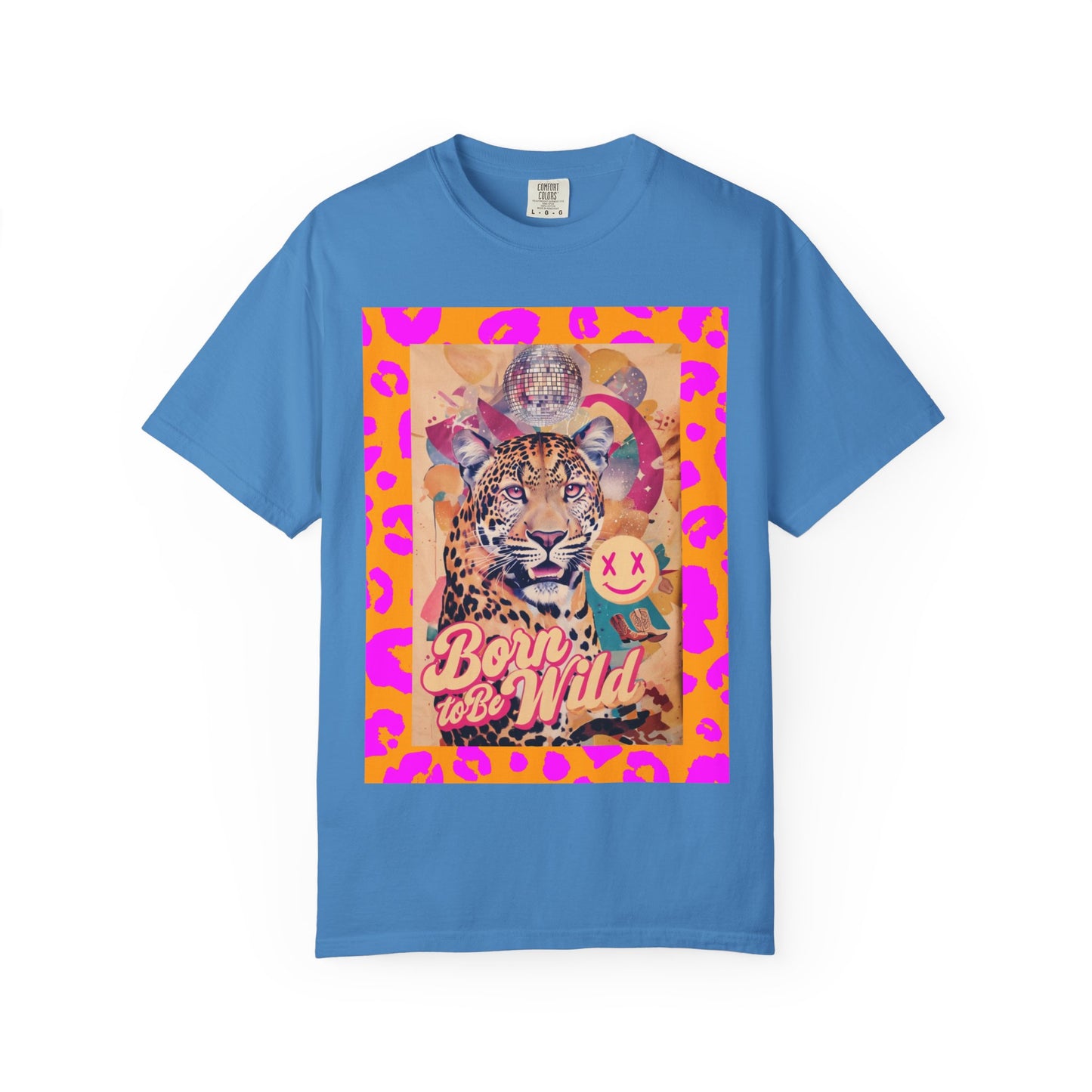 Bold Graphic T-Shirt: Born to Be Wild, Unisex Cotton Tee, Animal Lover Gift, Wild Spirit Apparel, Trendy Casual Wear, Unique Artist Design