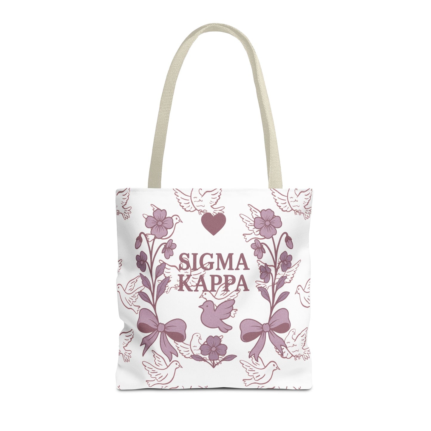 Sigma Kappa Floral Tote Bag | Sorority Gift, Eco-Friendly Carry-All, College Accessory, Stylish Shopping Bag, Chic Beach Tote