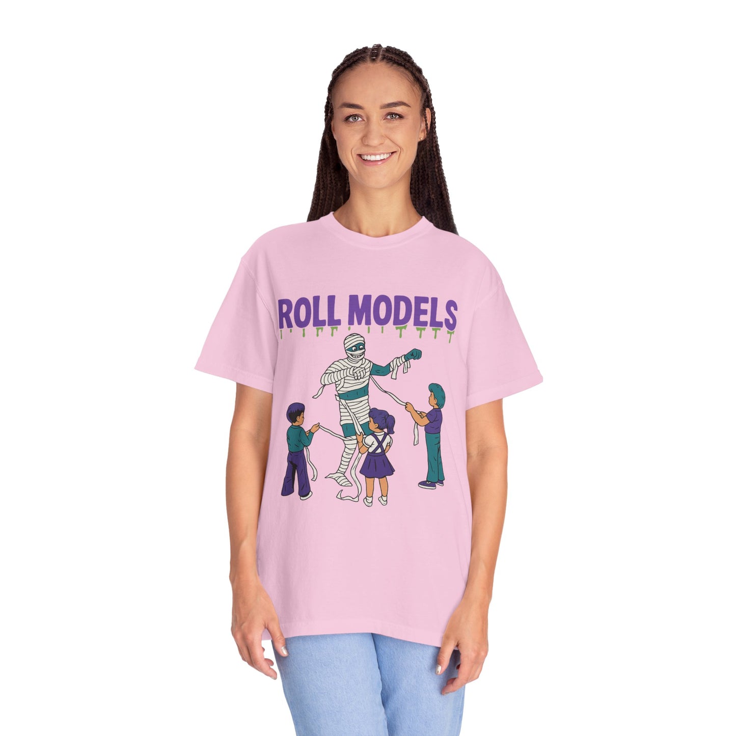 Mummy Roll Models T-Shirt, Cute Halloween Shirt, Kids Costume Tee, Family Fun Outfit, Retro Graphic Top, Vintage Style Tee