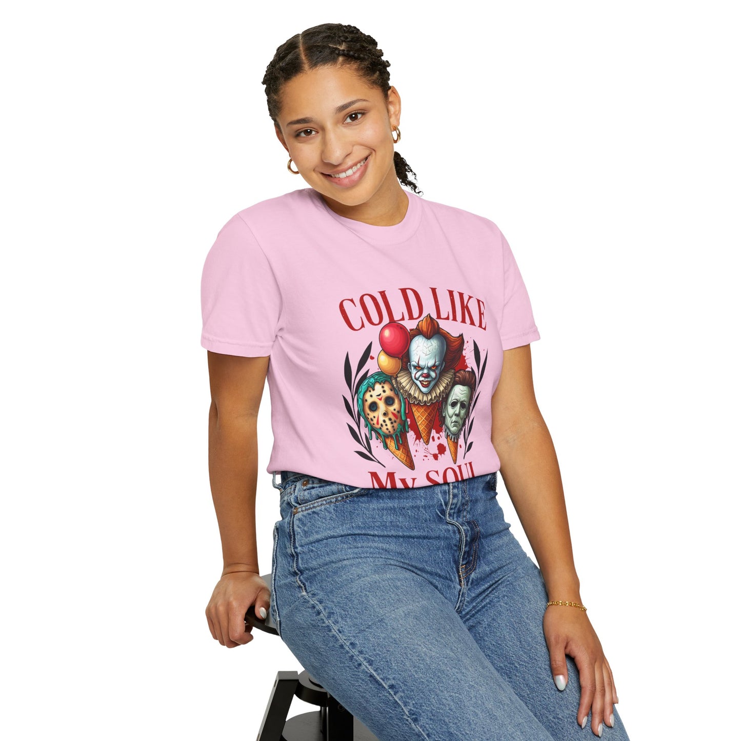 Chilling Soul T-Shirt, Vintage Horror Tee, Unisex Graphic Shirt, Ice Cream Lovers Gift, Fun Movie Merch