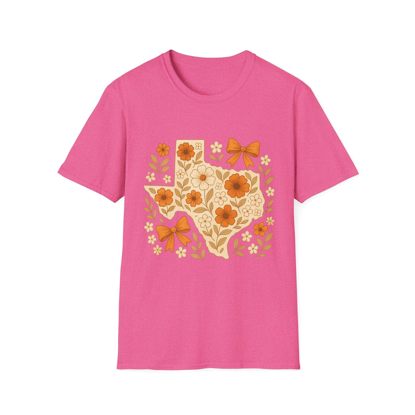 Texas Floral Unisex T-Shirt, Gift for Texans, Spring & Summer Wear, Festival Attire, Southern Charm Shirt
