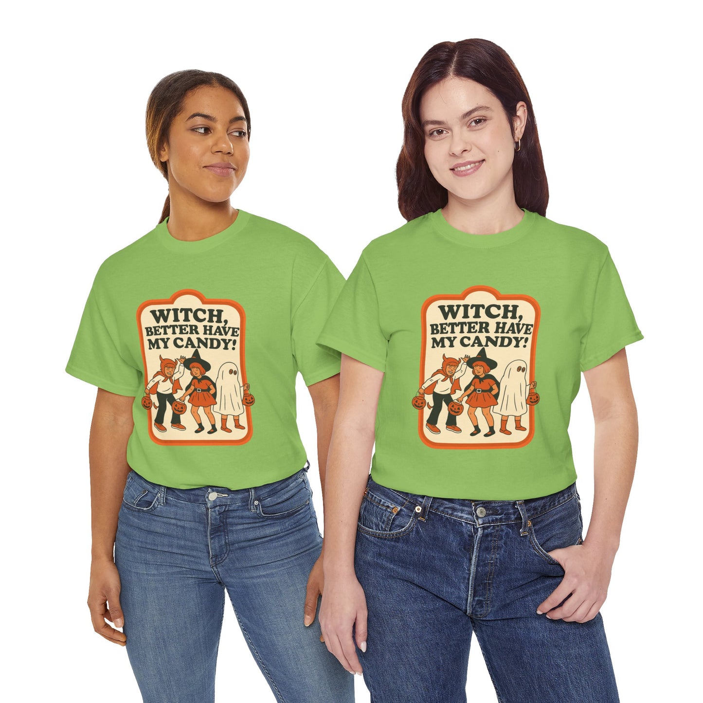 Halloween Witch Candy Tee - Unisex Cotton Shirt
