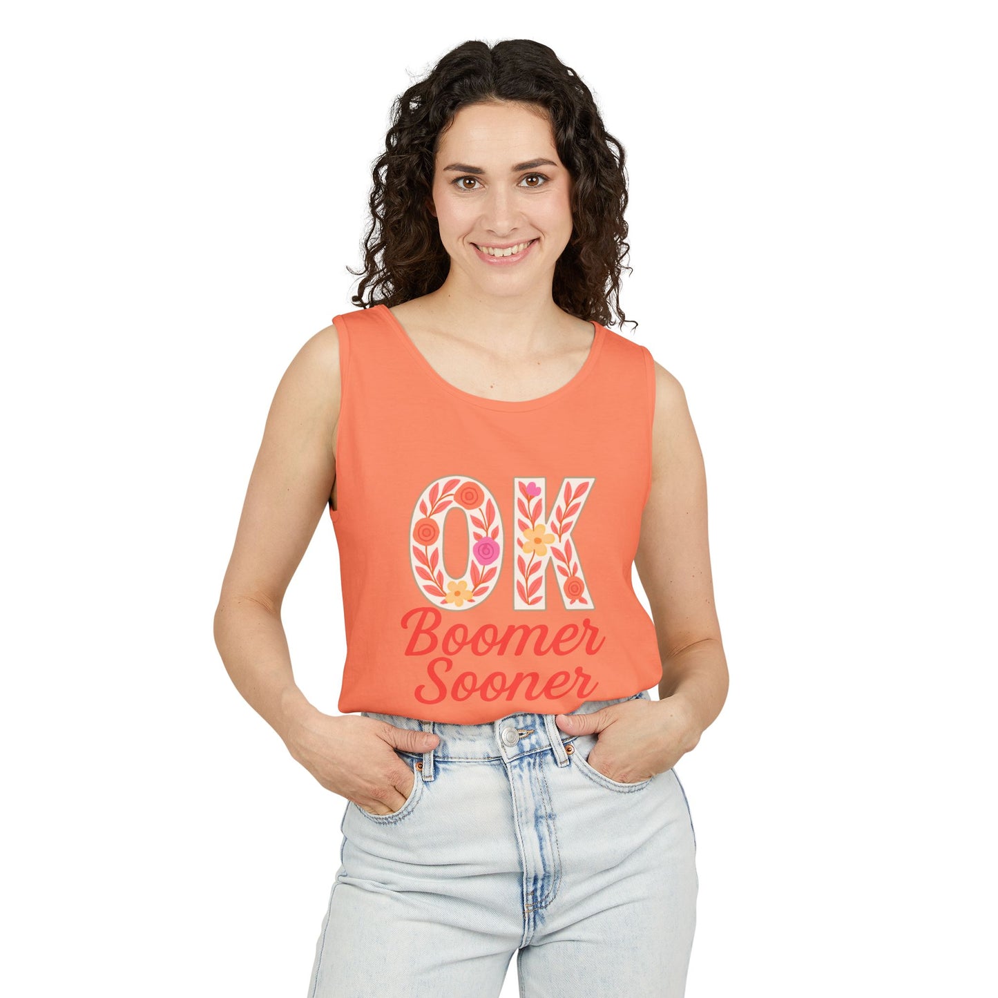 Oklahoma Comfort Colors Tank, Trendy Garment-Dyed Tank Top, OK Boomer Sooner, Casual Summer Wear, Gift for Graduates