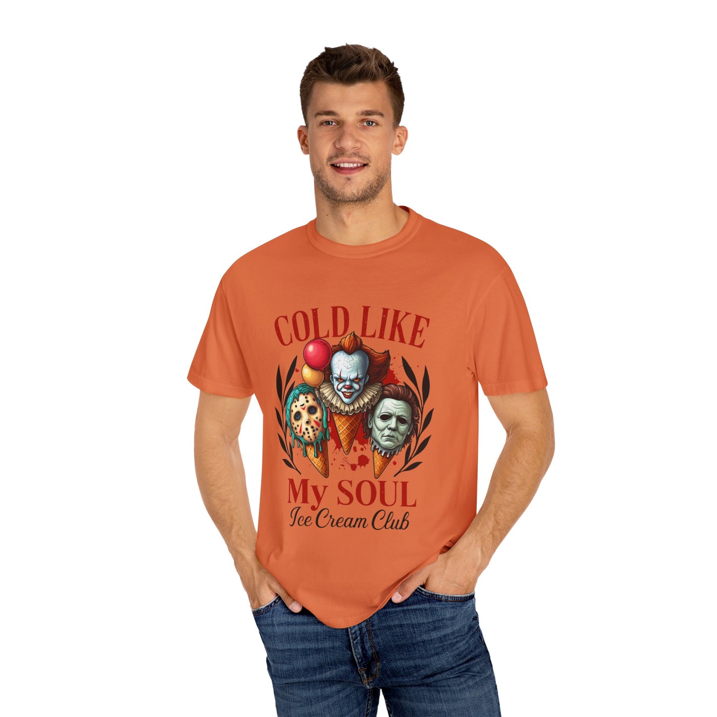 Chilling Soul T-Shirt, Vintage Horror Tee, Unisex Graphic Shirt, Ice Cream Lovers Gift, Fun Movie Merch