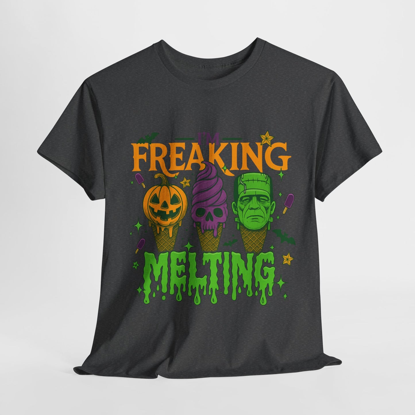 Halloween Unisex Heavy Cotton Tee, Fun Fall Shirt, Halloween Costume Top, Spooky Party Tee, Trick or Treat Apparel