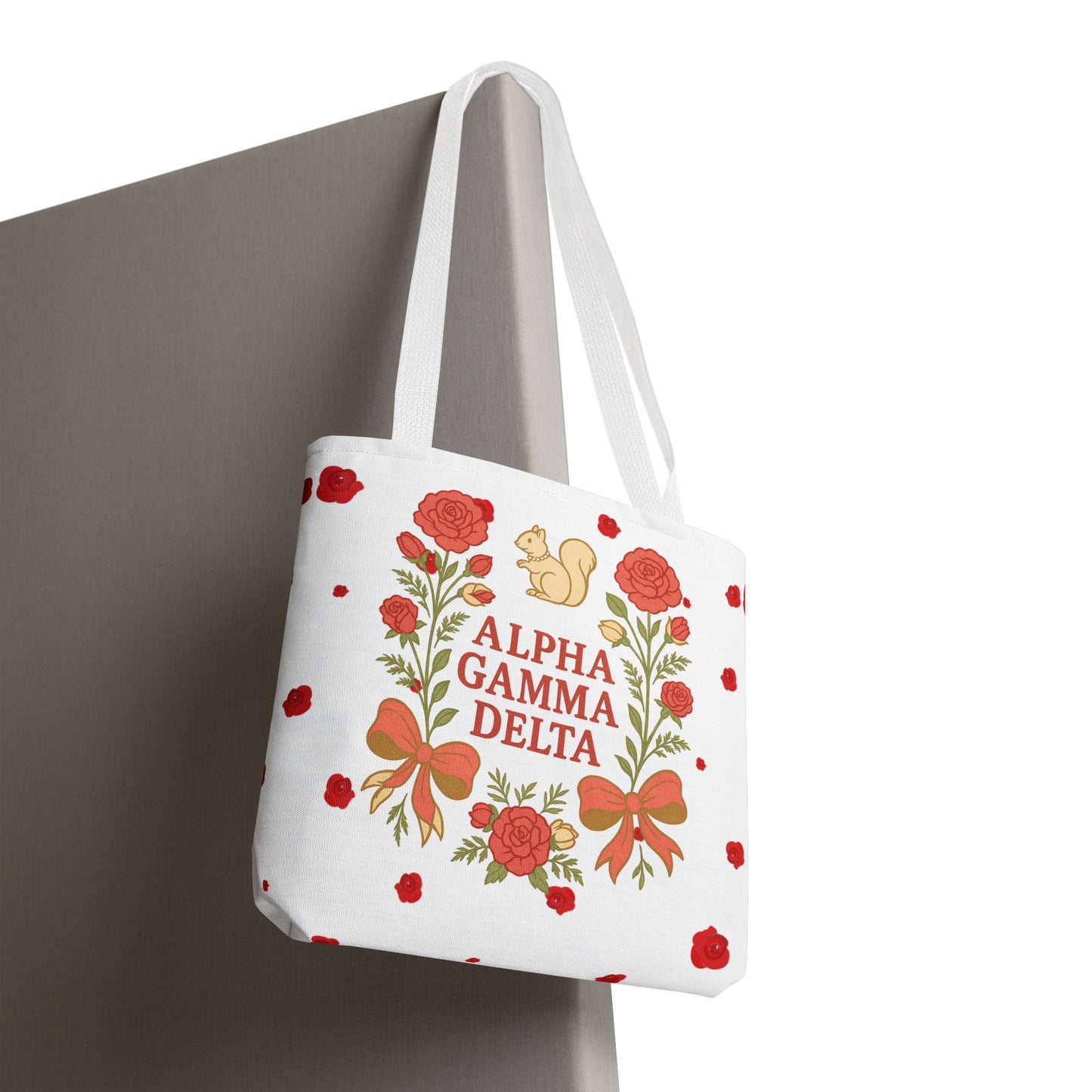 Floral Tote Bag | Alpha Gamma Delta Collection | Perfect for Sorority Events & Graduates
