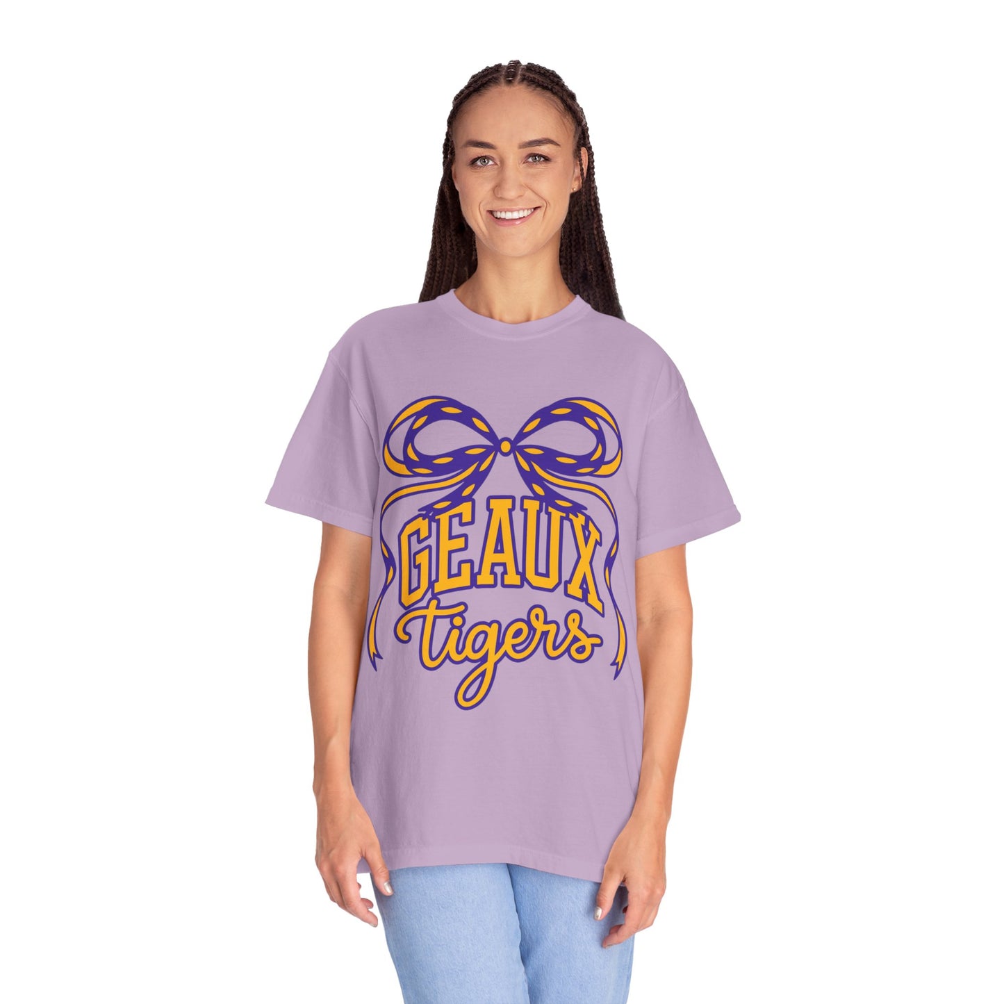 Géaux Tigers Garment-Dyed T-Shirt, Unisex Tee, LSU Spirit Wear, College Apparel, Game Day Outfit, Casual Style