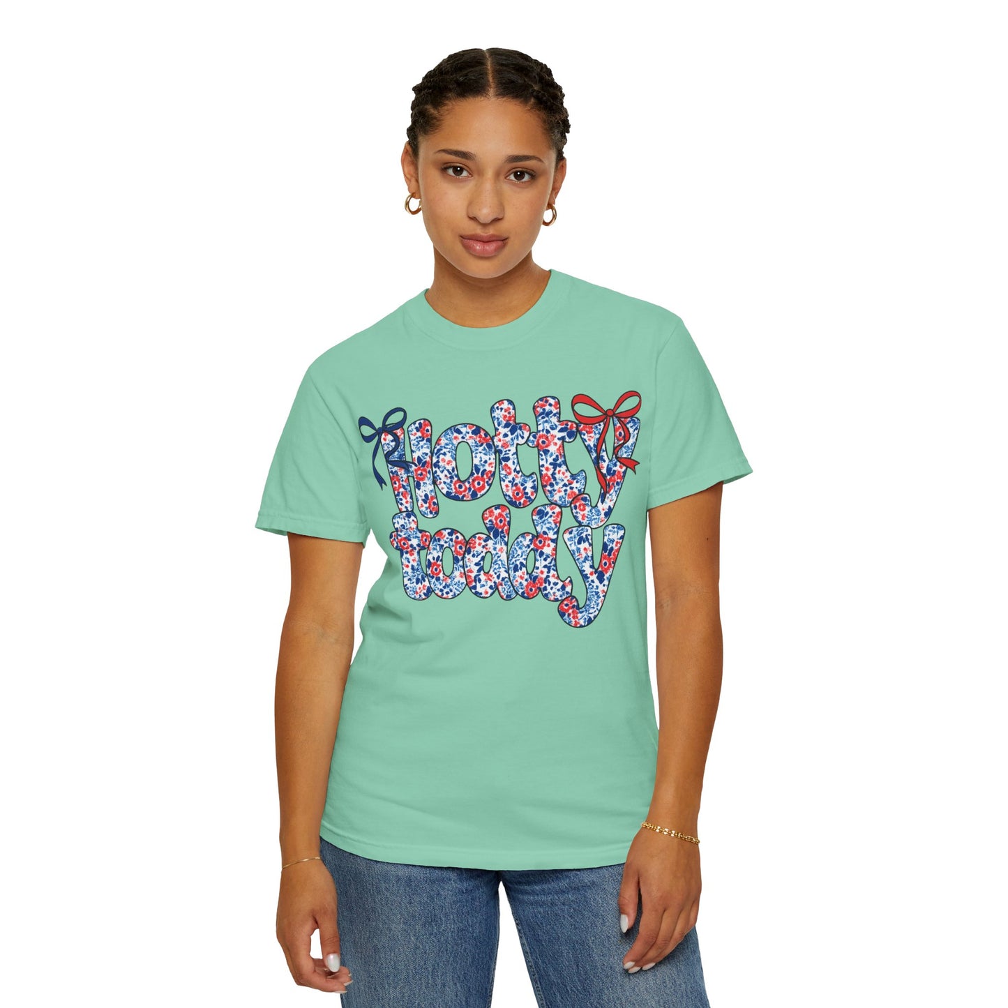 Floral Hotty Toddy Coquette Bow T-Shirt