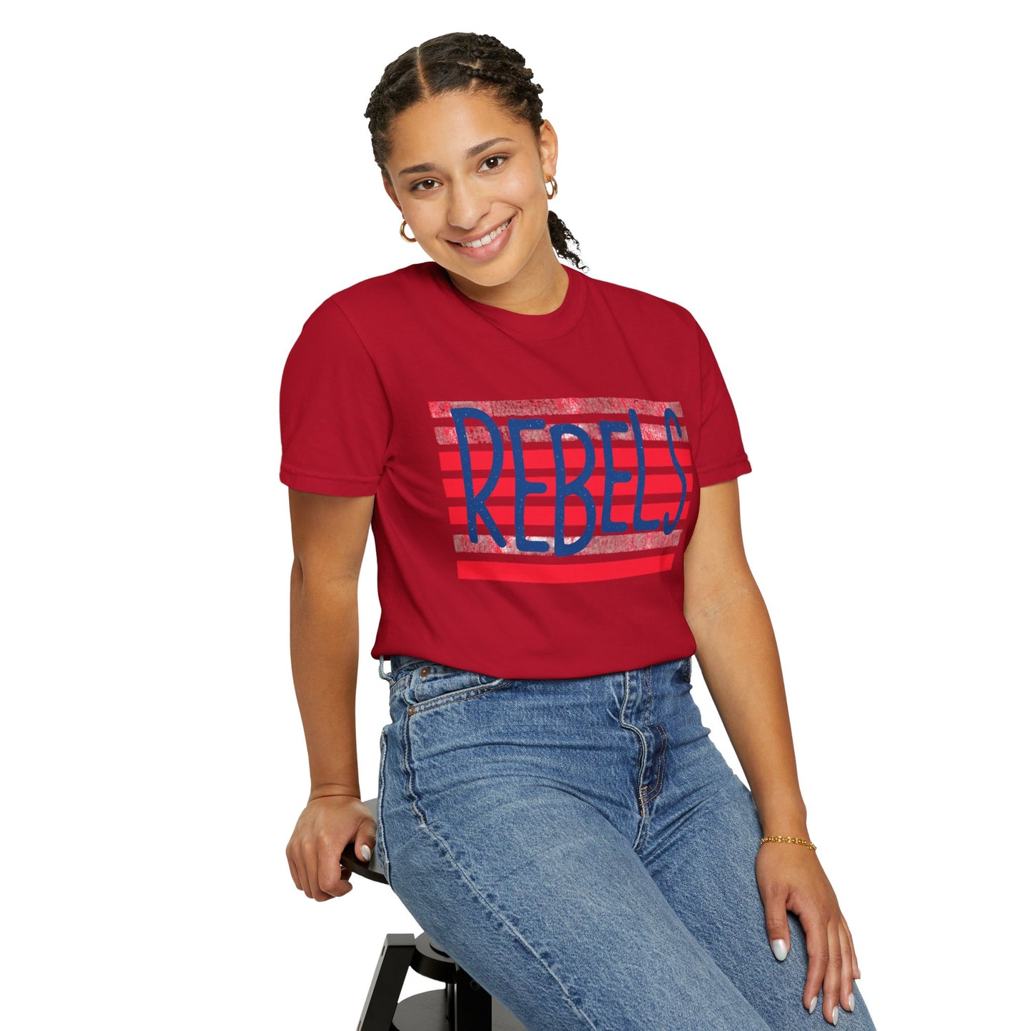 Rebels T-Shirt, Vintage Style Tee, Unisex Graphic Shirt, Summer Fashion, Independence Day Apparel, Football Game Day, Hotty Toddy