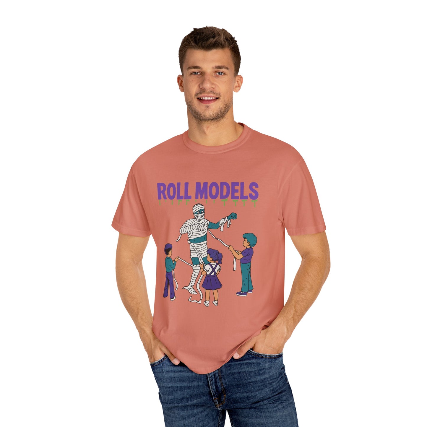 Mummy Roll Models T-Shirt, Cute Halloween Shirt, Kids Costume Tee, Family Fun Outfit, Retro Graphic Top, Vintage Style Tee