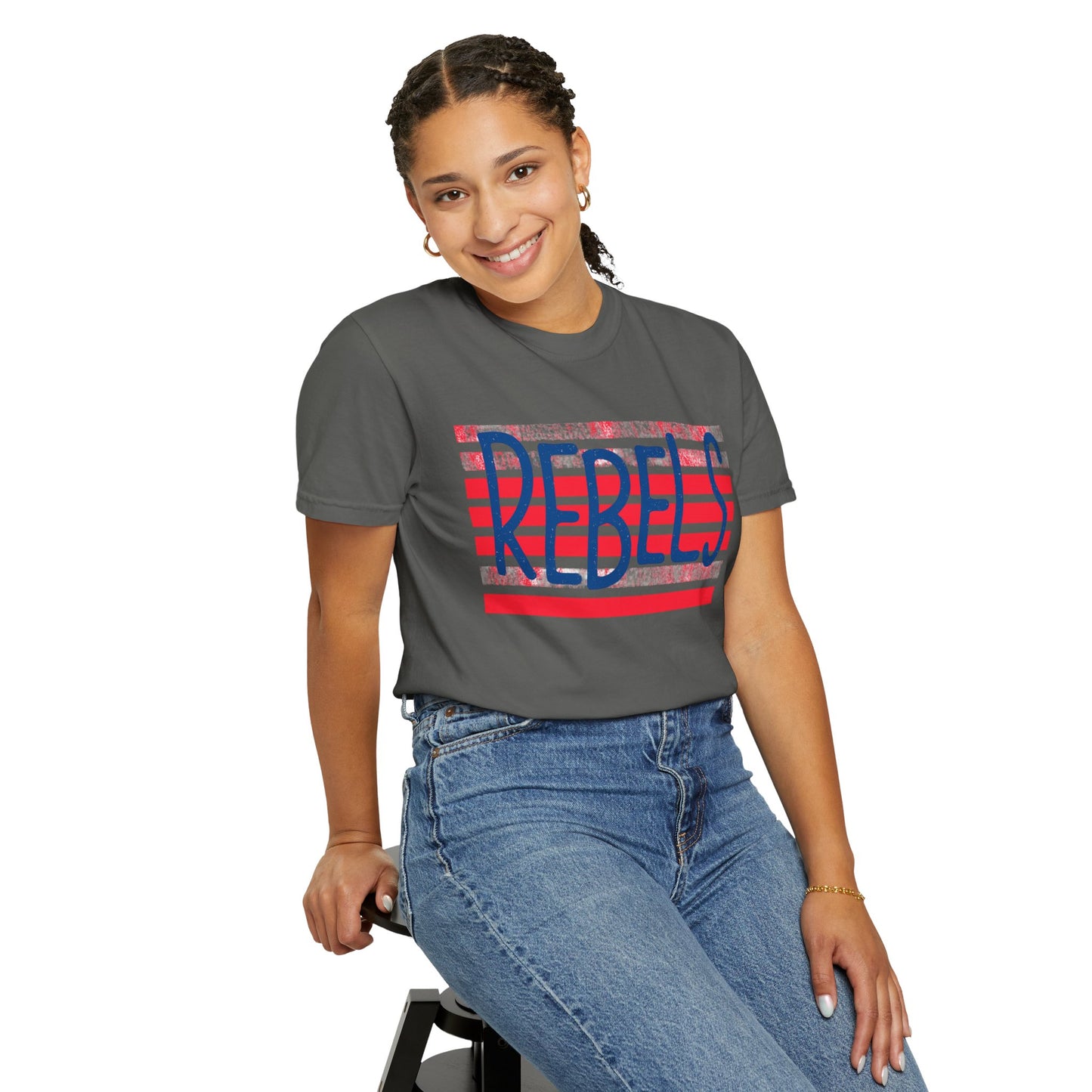 Rebels T-Shirt, Vintage Style Tee, Unisex Graphic Shirt, Summer Fashion, Independence Day Apparel, Football Game Day, Hotty Toddy