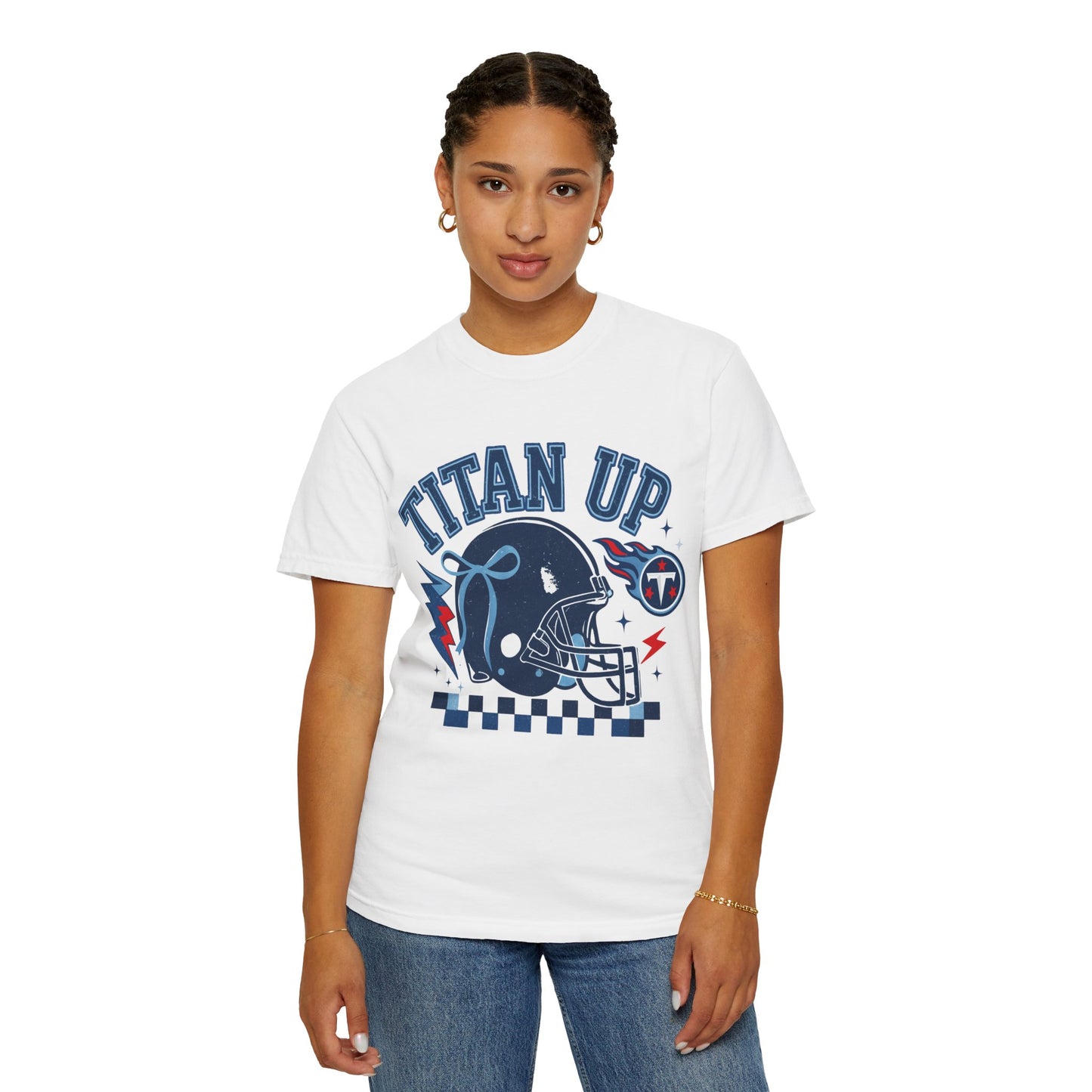 titan up tennessee Unisex Football Tee, Titan Up Shirt for Game Day, Casual Sportswear, Tailgating Apparel, Gift for Fans, Team Spirit Top