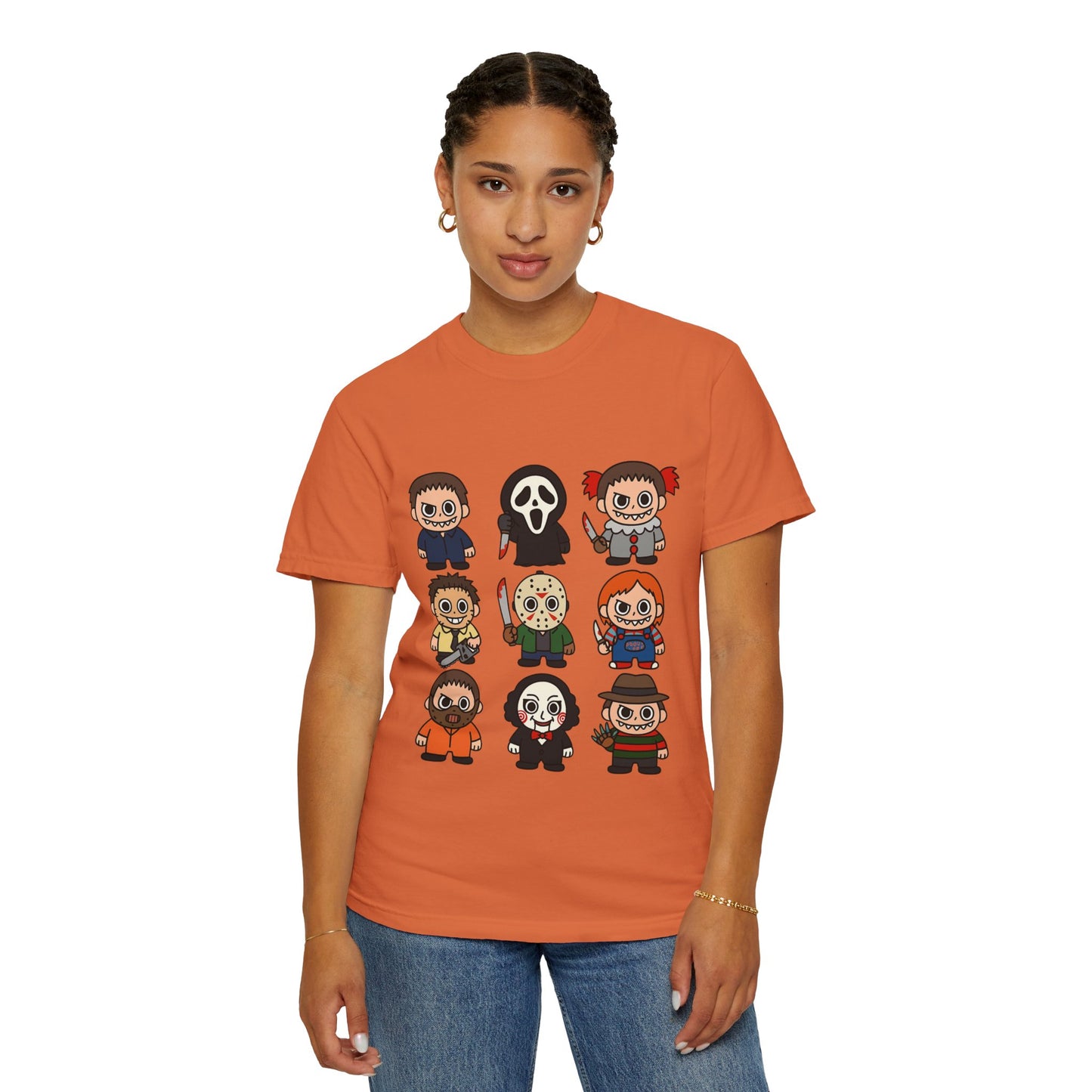 Pop Culture Horror Character T-Shirt, Unisex Tee, Halloween Tee, Horror Movie Merch, Funny Graphic Shirt, Gift for Horror Fans