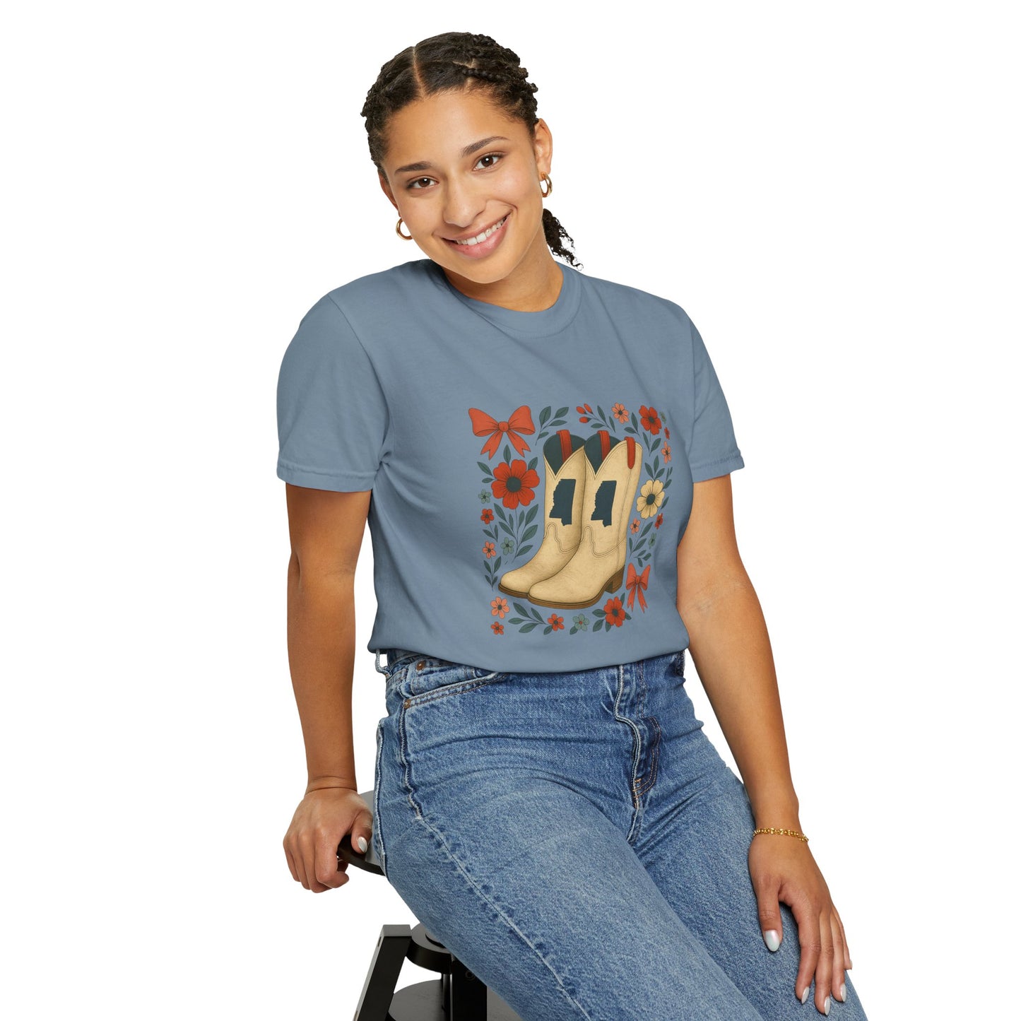 Mississippi Cowboy Boots T-Shirt - Ole Miss Rebels Fan