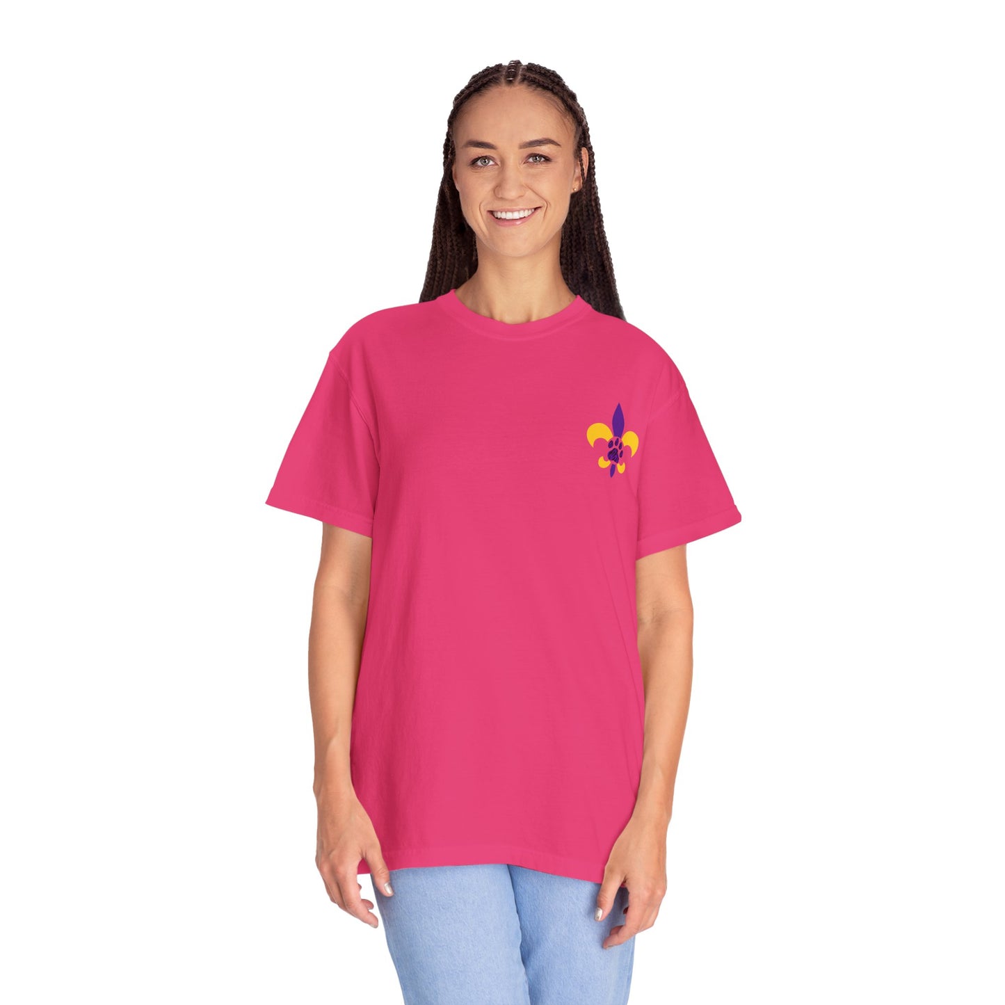 Baton Rouge Spirit T-Shirt - Unisex Garment-Dyed Tee for Game Day, College Football, Mardi Gras, Team Pride, Casual Wear